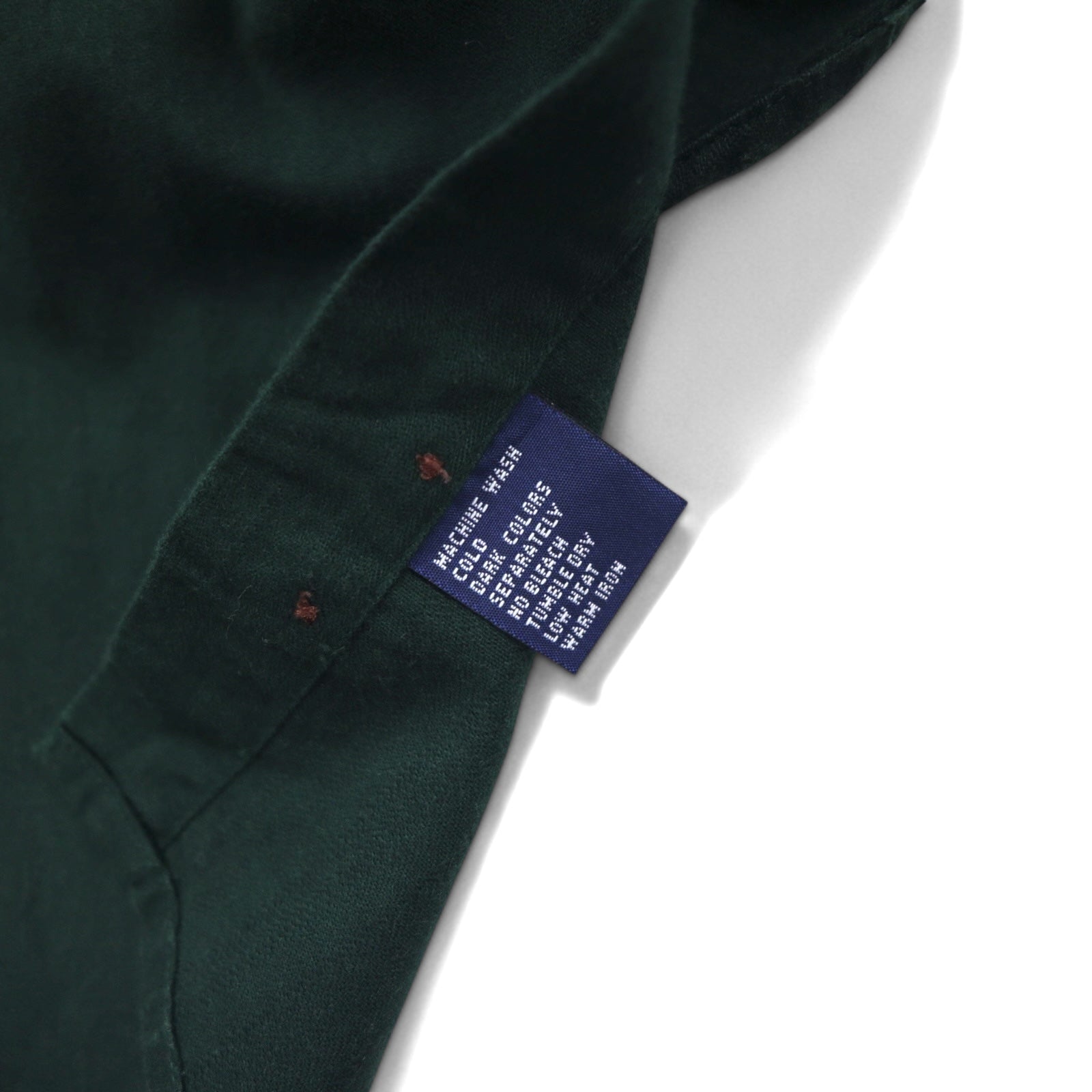 CHAPS RALPH LAUREN 90年代 ボタンダウンシャツ L グリーン コットン ロゴ刺繍 グアテマラ製