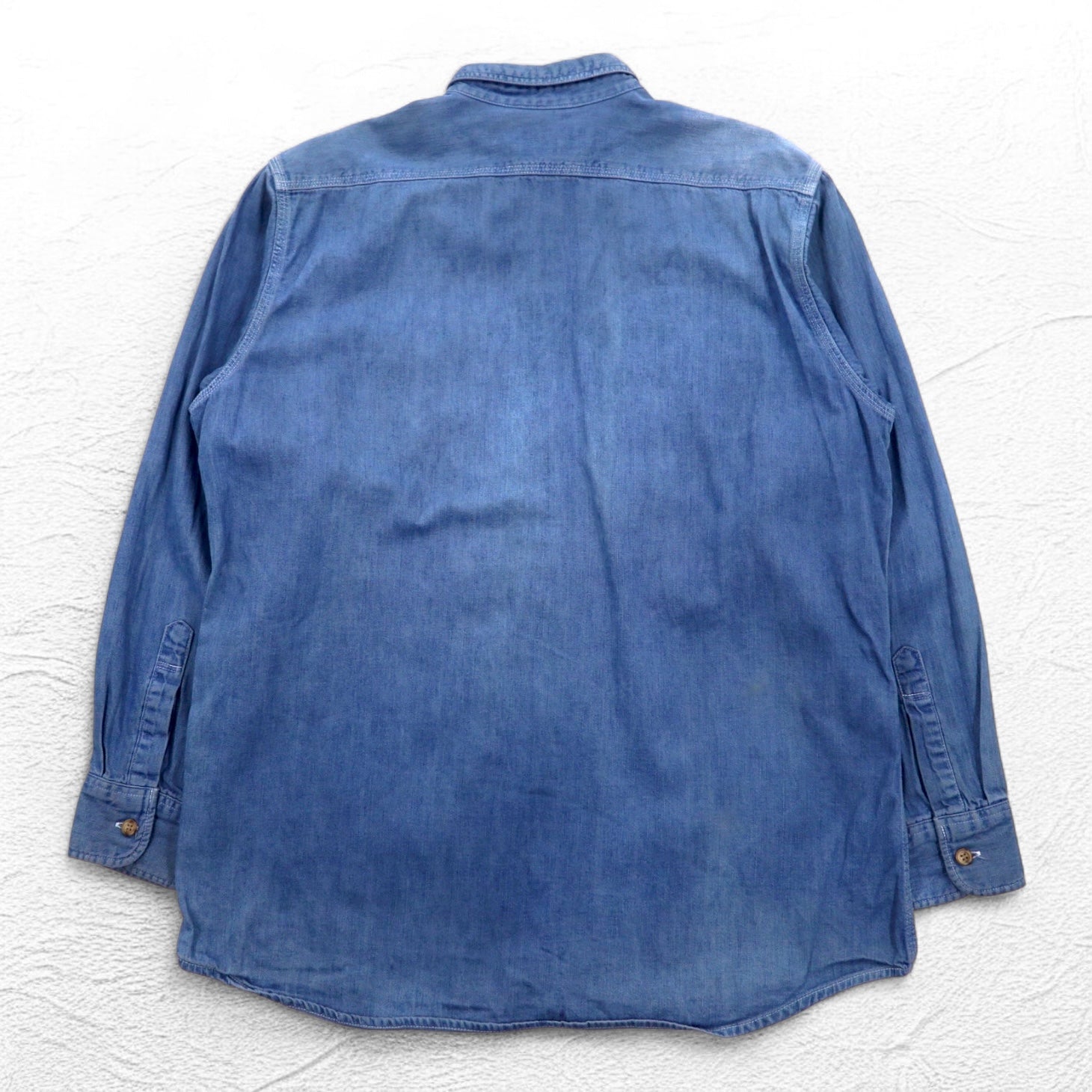 Levi's 90年代 デニム ワークシャツ L インディゴ ブルー コットン 胸ポケット 日本製