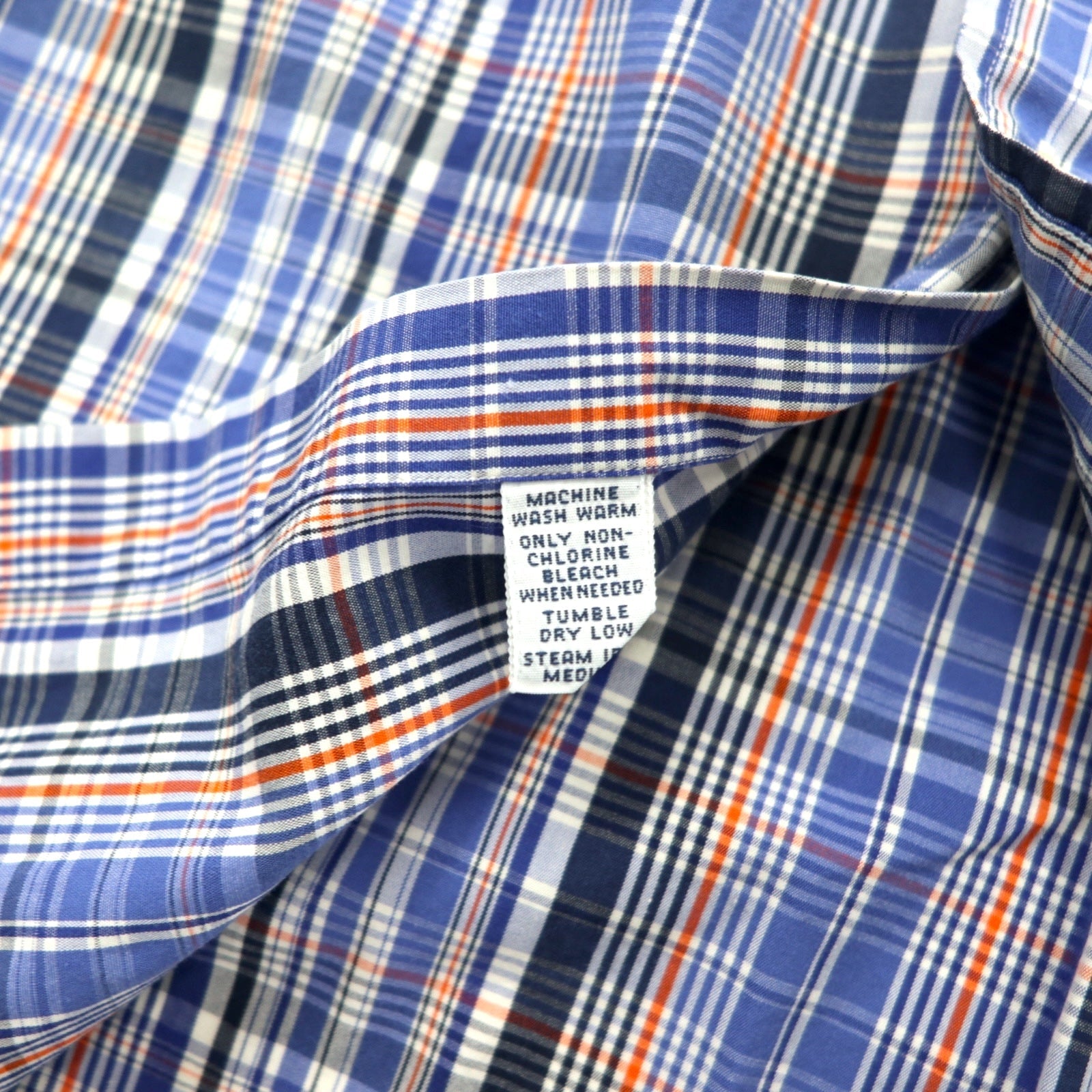 Ralph Lauren Camicia Button-Down XL Blu A Quadri TWO-PLY COTTON Ricamo Piccolo Pony