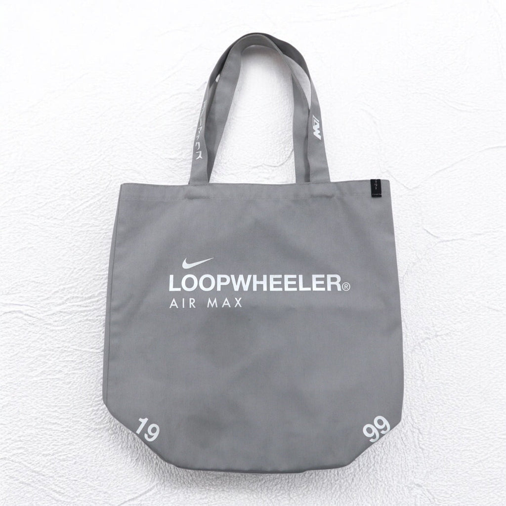 LOOPWHEELER × NIKE キャンバス トートバッグ AIR MAX エアーマックス グレー