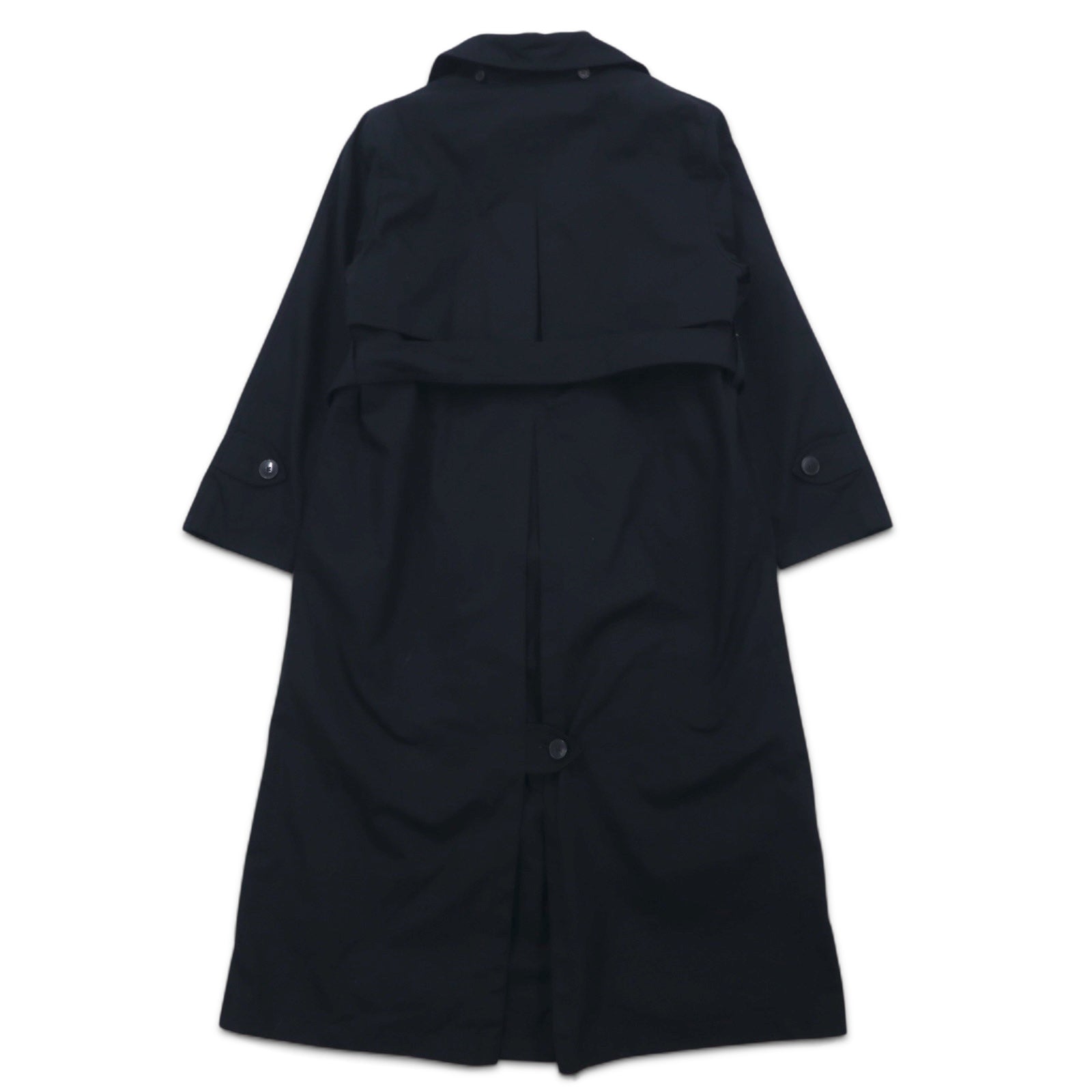 TOWNE BY LONDON FOG anni '90 trench coat con cappuccio removibile taglia M, nero, poliestere, cotone, fodera rimovibile
