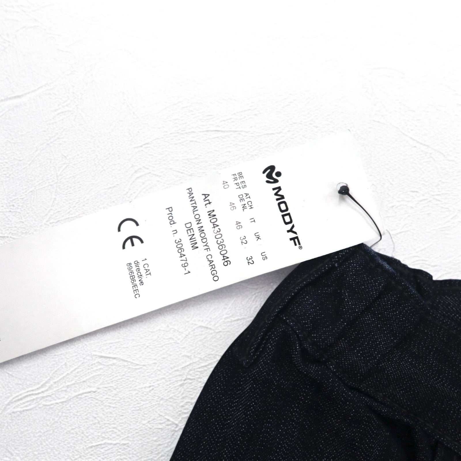 Vintage 00s Jeans Cargo WURTH MODYF Anni 2000 Jeans Baggy Cargo 32 Dark Indigo Nuovo