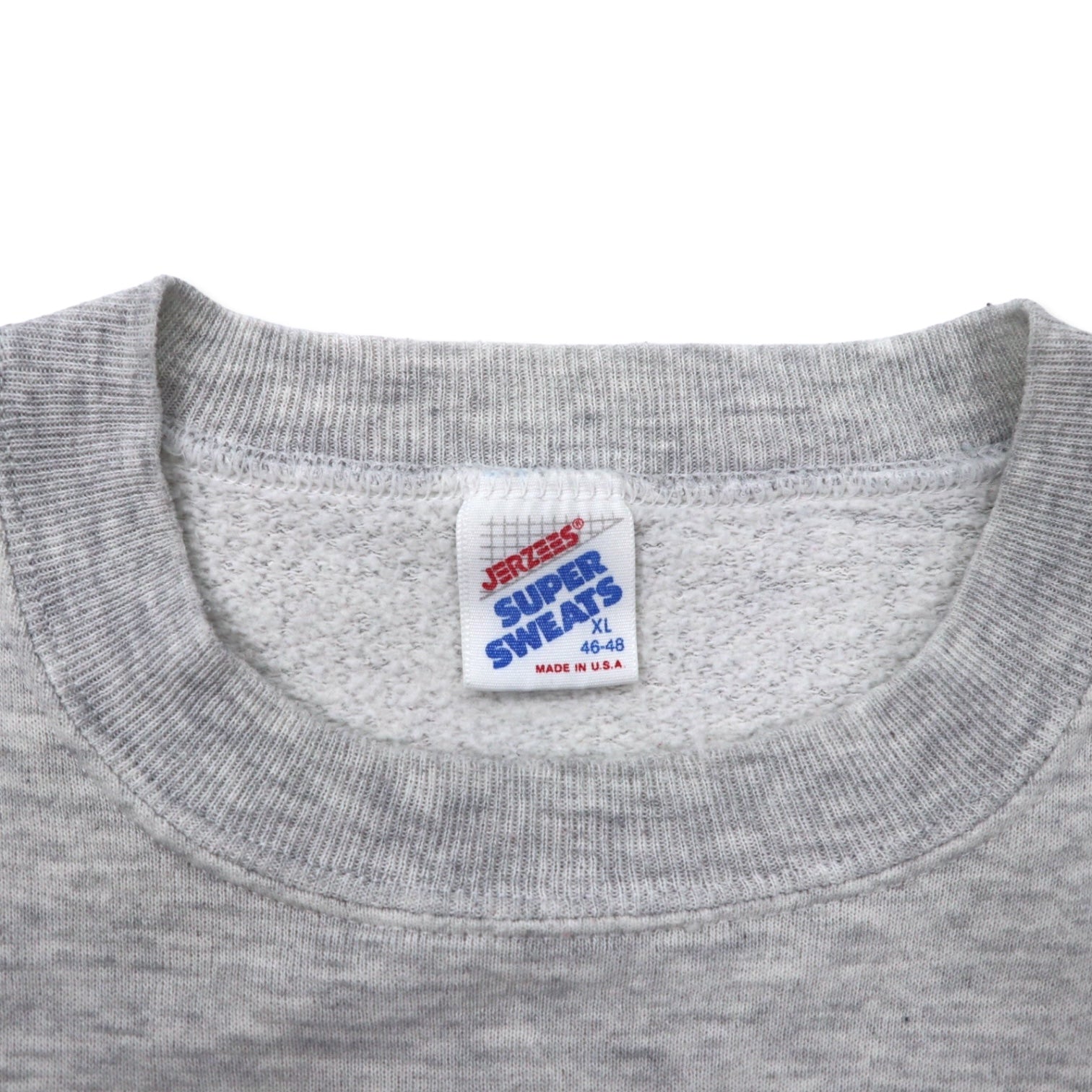 JERZEES USA 90s felpa stampata college XL grigia cotone WASHINGTON