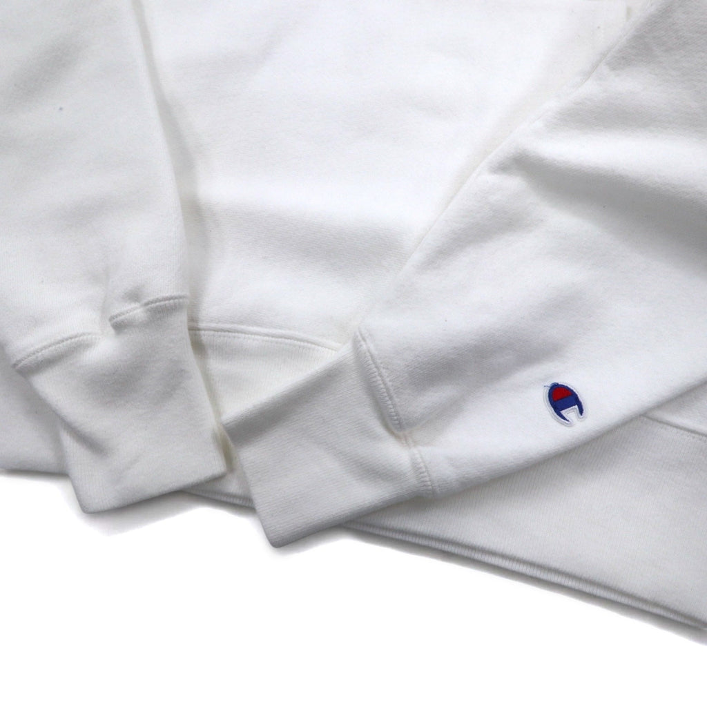 Champion リバースウィーブ REVERSE WEAVE プルオーバーパーカー 2XL ホワイト コットン 裏起毛 EAGLE BASEBALL 青単タグ 復刻 ホンジュラス製