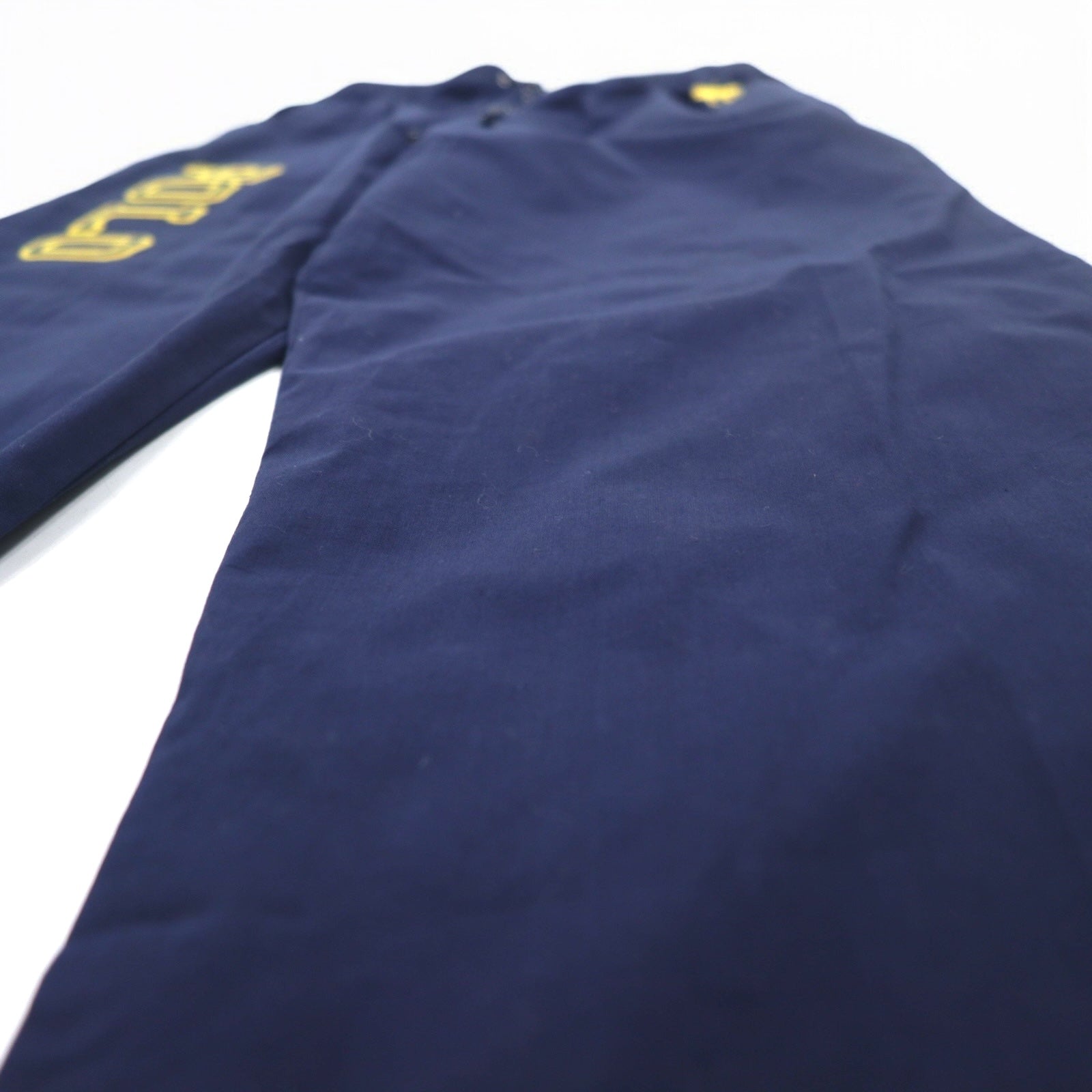 POLO RALPH LAUREN pantaloni easy fit con stampa logo S navy giallo cotone Big Pony