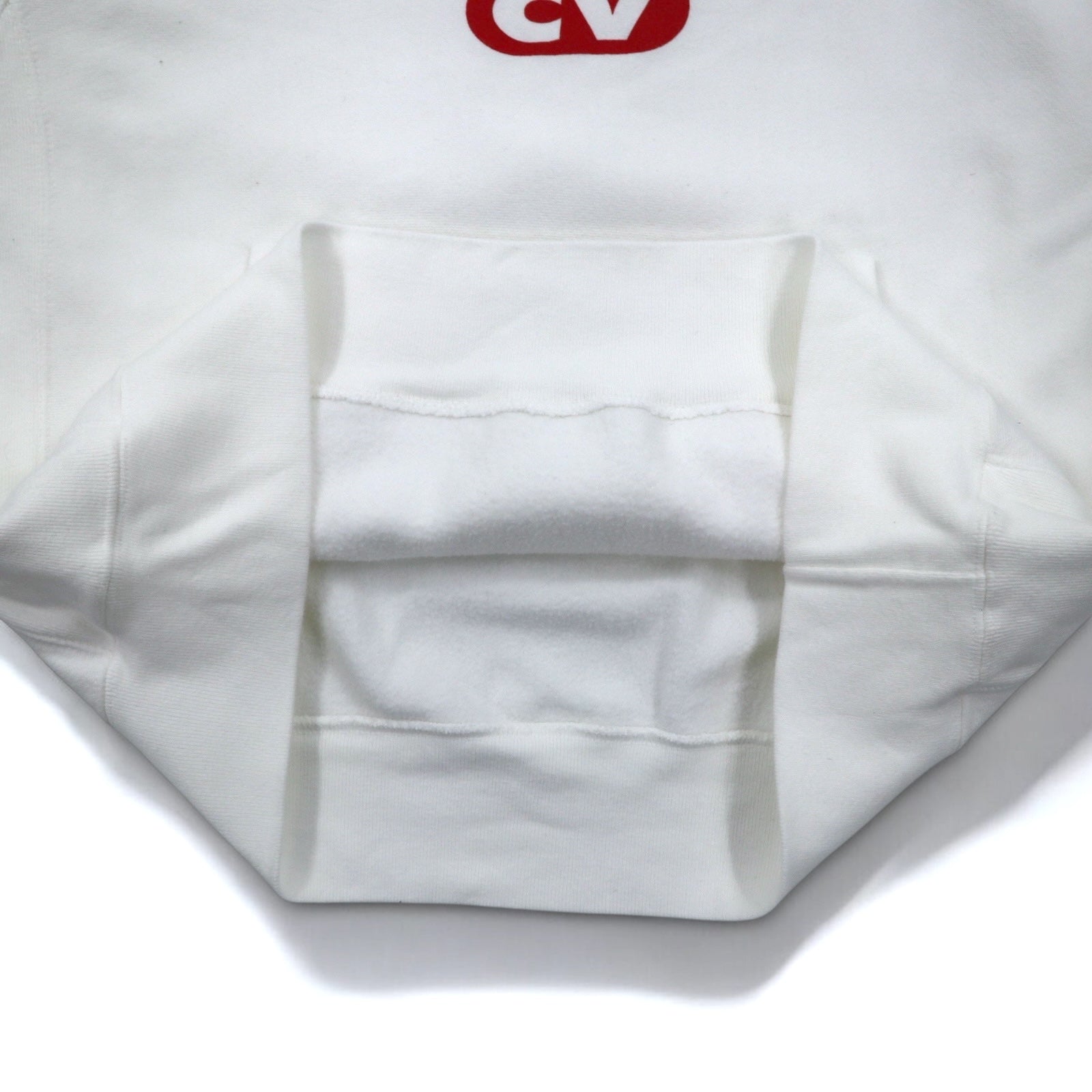 Champion Reverse Weave Felpa con Cappuccio Pullover 2XL Bianca Cotone Felpata Internamente Aquila Baseball Etichetta Blu Replica Made in Honduras