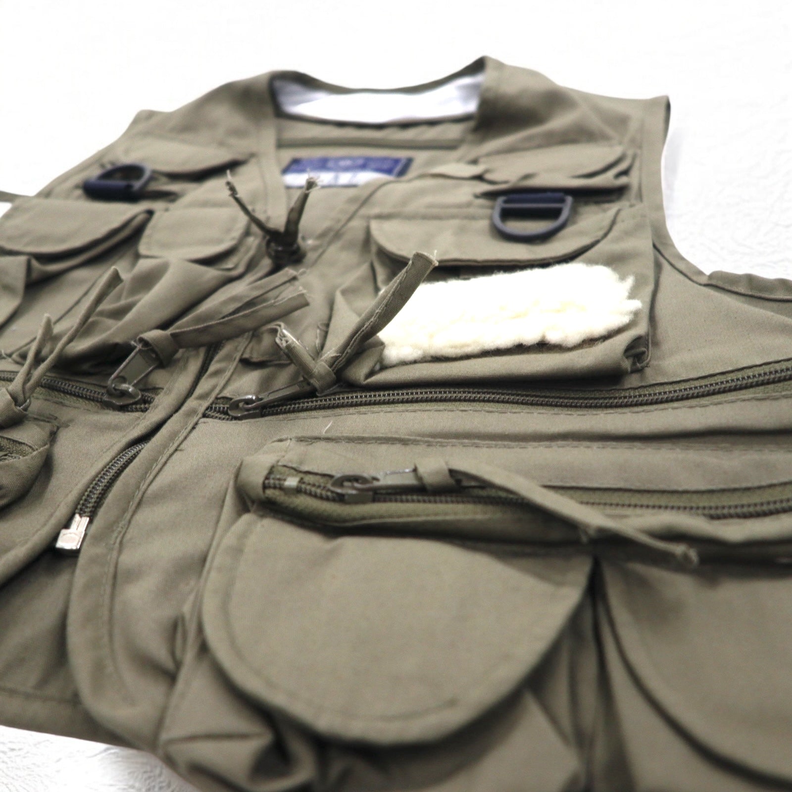 GAP anni '90, gilet da pesca Old Gap, taglia M, color kaki, tasche utility