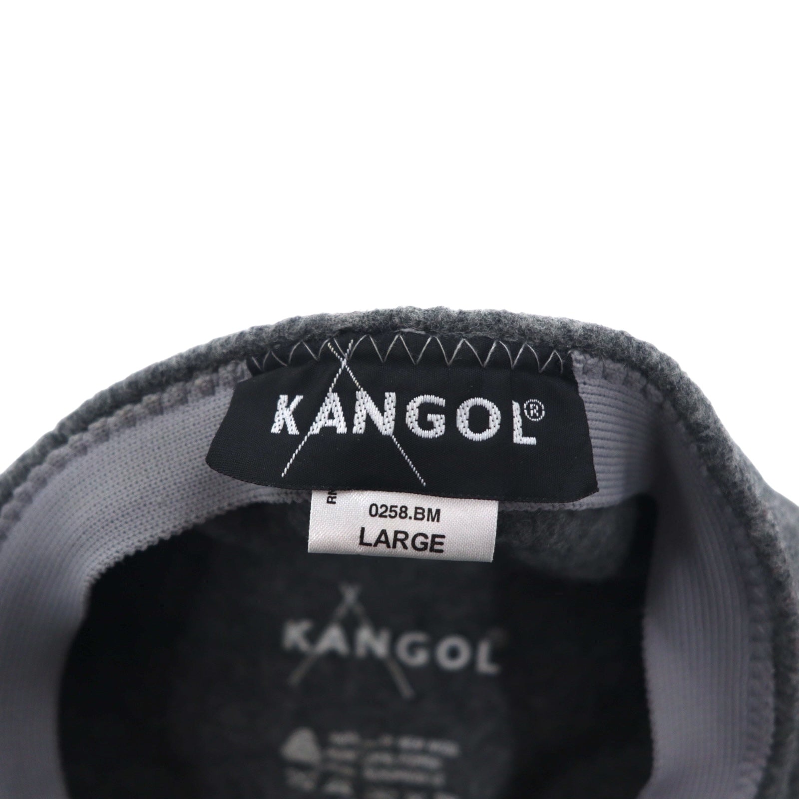 KANGOL ハンチング キャップ L グレー ウール 0258