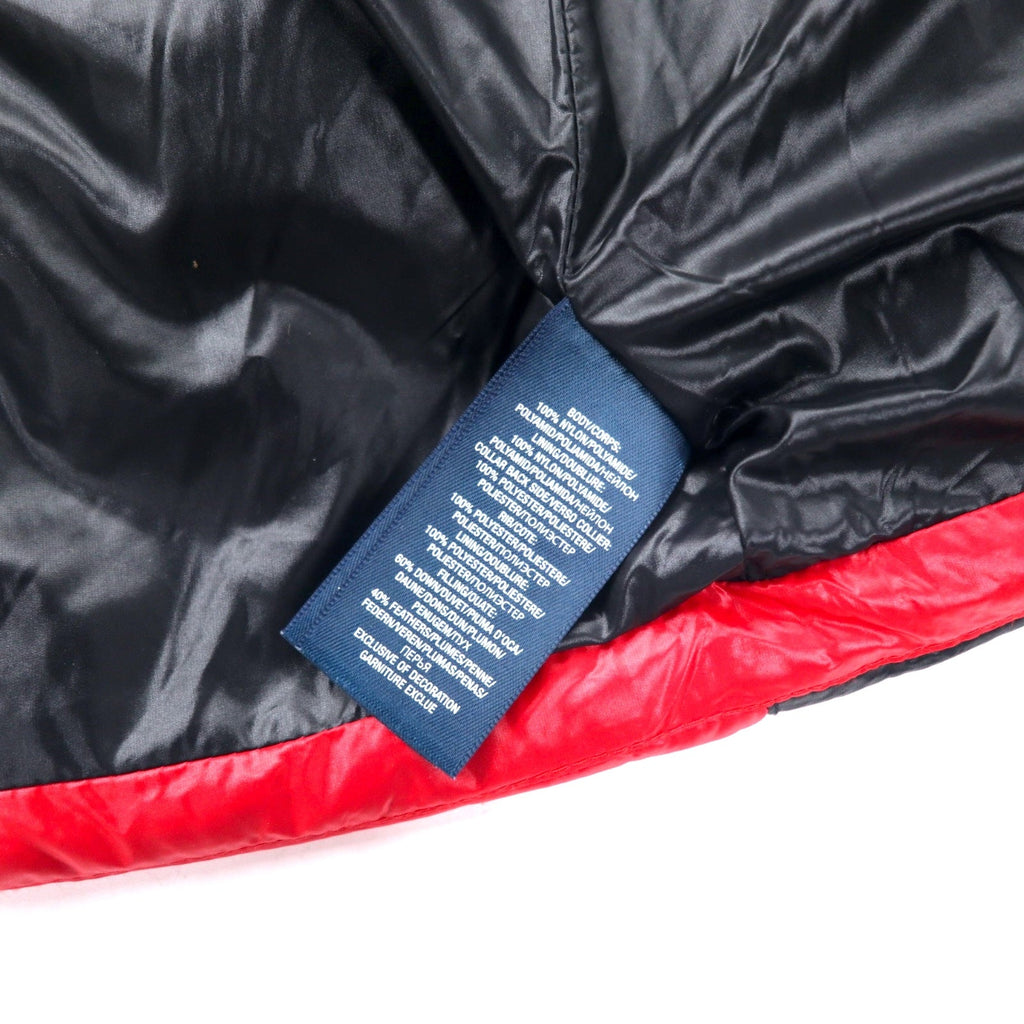 Polo by Ralph Lauren anni '90 Piumino Big Pony M rosso nylon con cappuccio staccabile