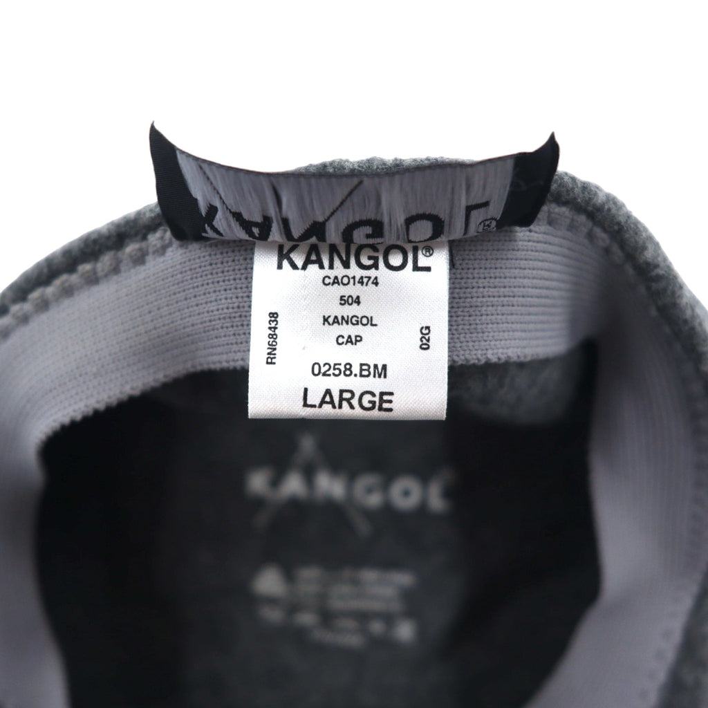 KANGOL ハンチング キャップ L グレー ウール 0258
