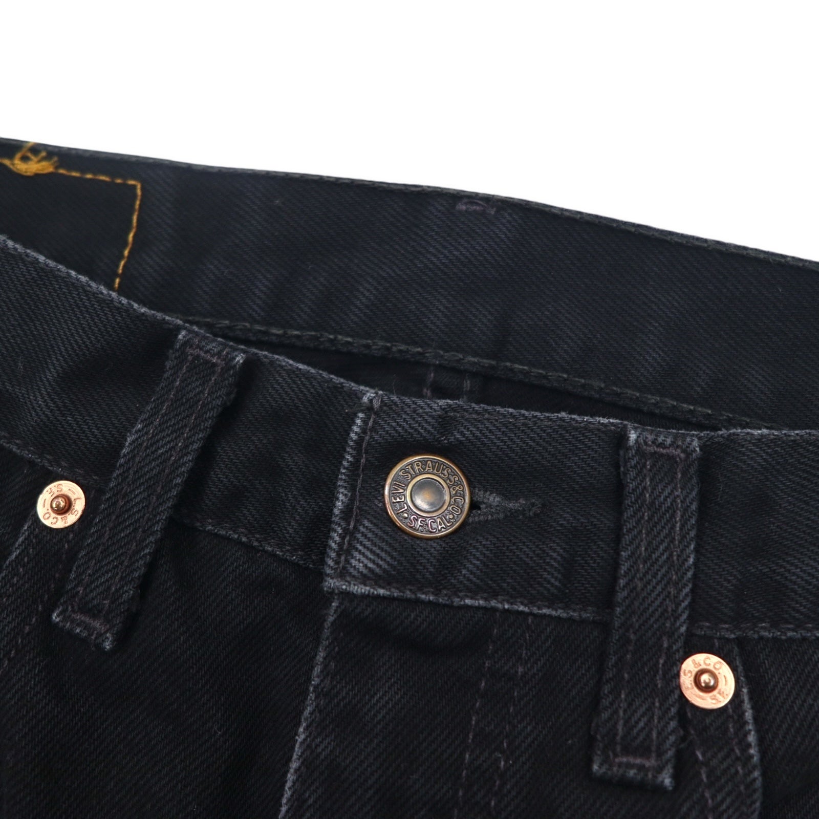 Levi's Euro Levis 615 Black Jeans M Chiusura a cerniera 615-0285