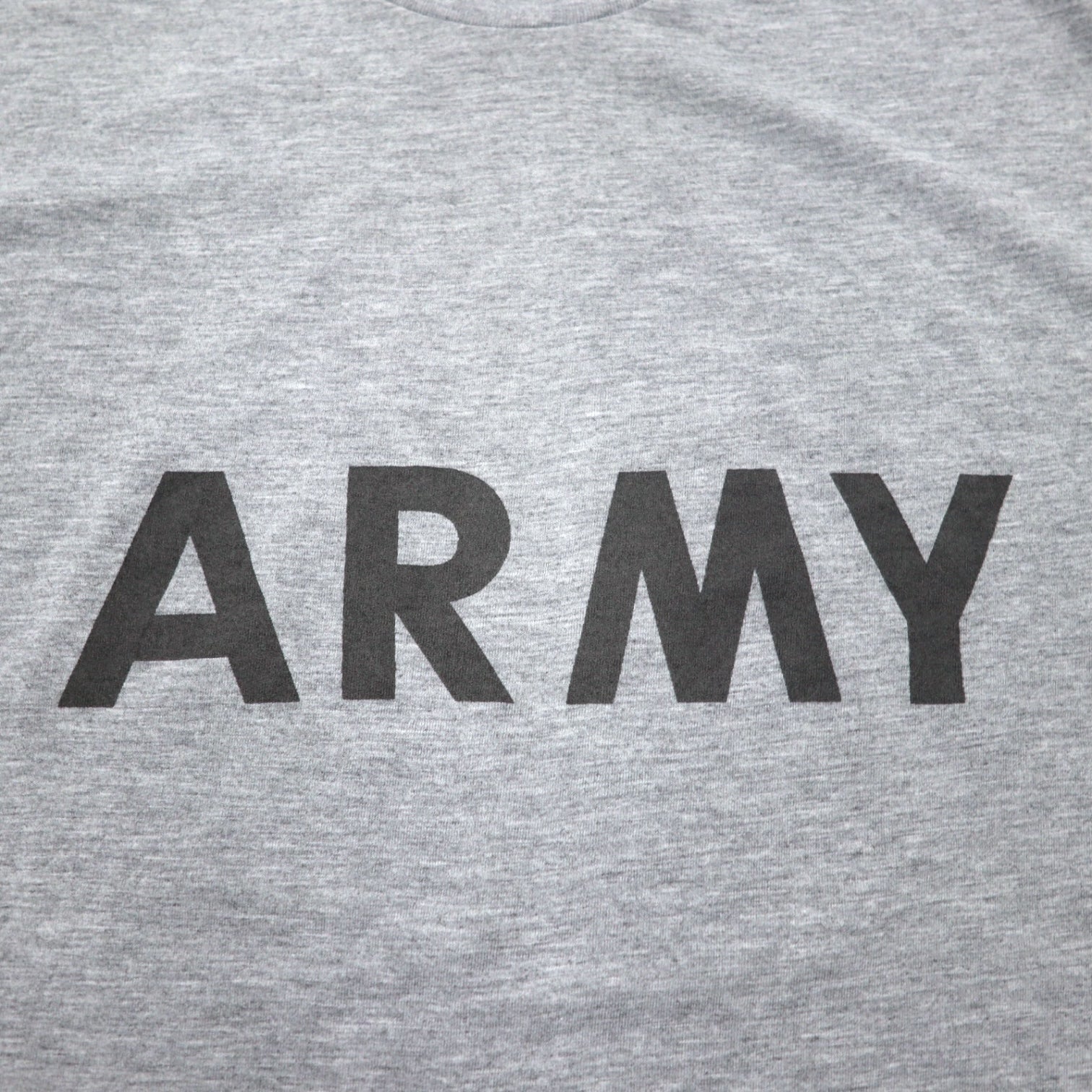 US ARMY 米軍 IPFU トレーニング Tシャツ ロンT XL グレー ポリエステル ミリタリー 8415-01-465-7366