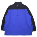 Felpa con zip a metà JC PENNEY anni '90 USA Olimpiadi, XL, blu, bicolore, cotone, poliestere, felpata, oversize
