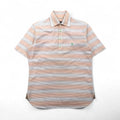 BURBERRY BLACK LABEL Pullover a maniche corte taglia M, arancione a righe, in cotone