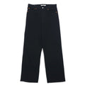 LEVI'S PREMIUM Made in Turchia Jeans in denim a vita alta alla caviglia 30 Nero Cotone Big E RIBCAGE STRAIGHT ANKLE BLACK HEART 72693-0012