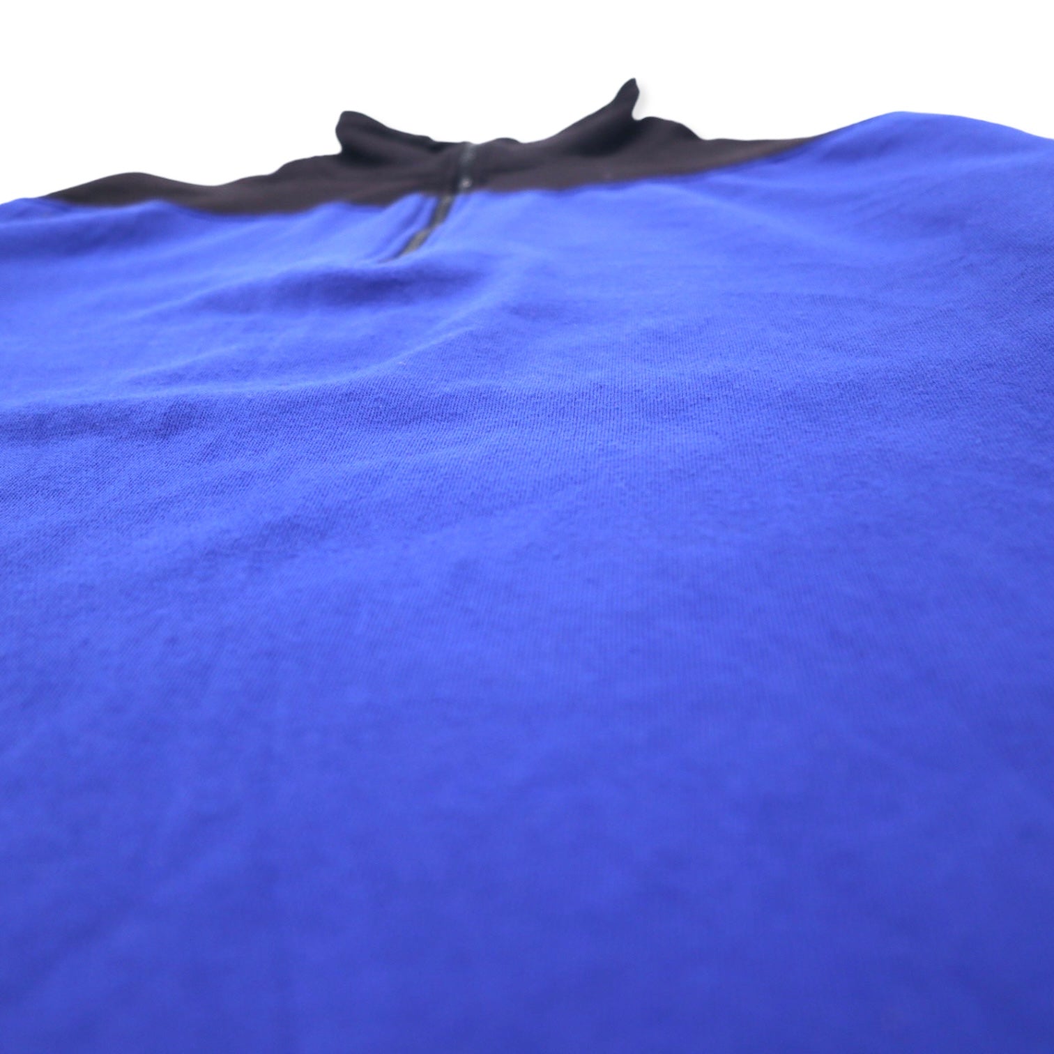 Felpa con zip a metà JC PENNEY anni '90 USA Olimpiadi, XL, blu, bicolore, cotone, poliestere, felpata, oversize