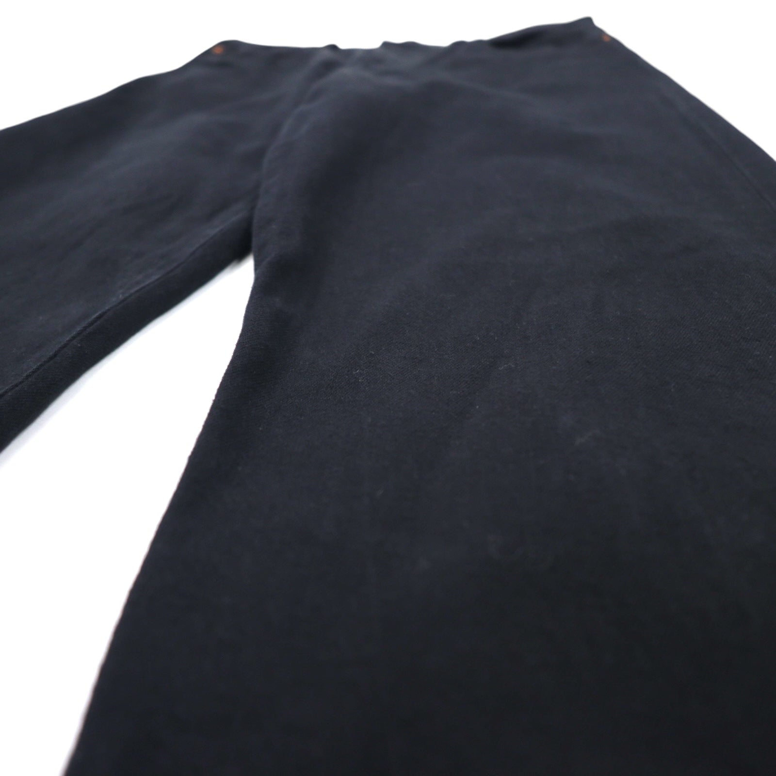 LEVI'S PREMIUM Made in Turchia Jeans in denim a vita alta alla caviglia 30 Nero Cotone Big E RIBCAGE STRAIGHT ANKLE BLACK HEART 72693-0012