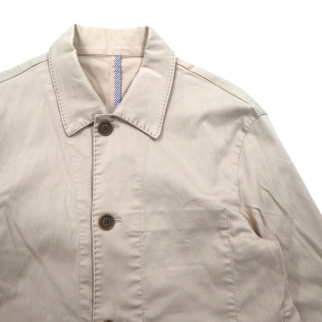 CHAPS RALPH LAUREN anni '90 Salopette in twill di cotone M Beige Elasticizzato