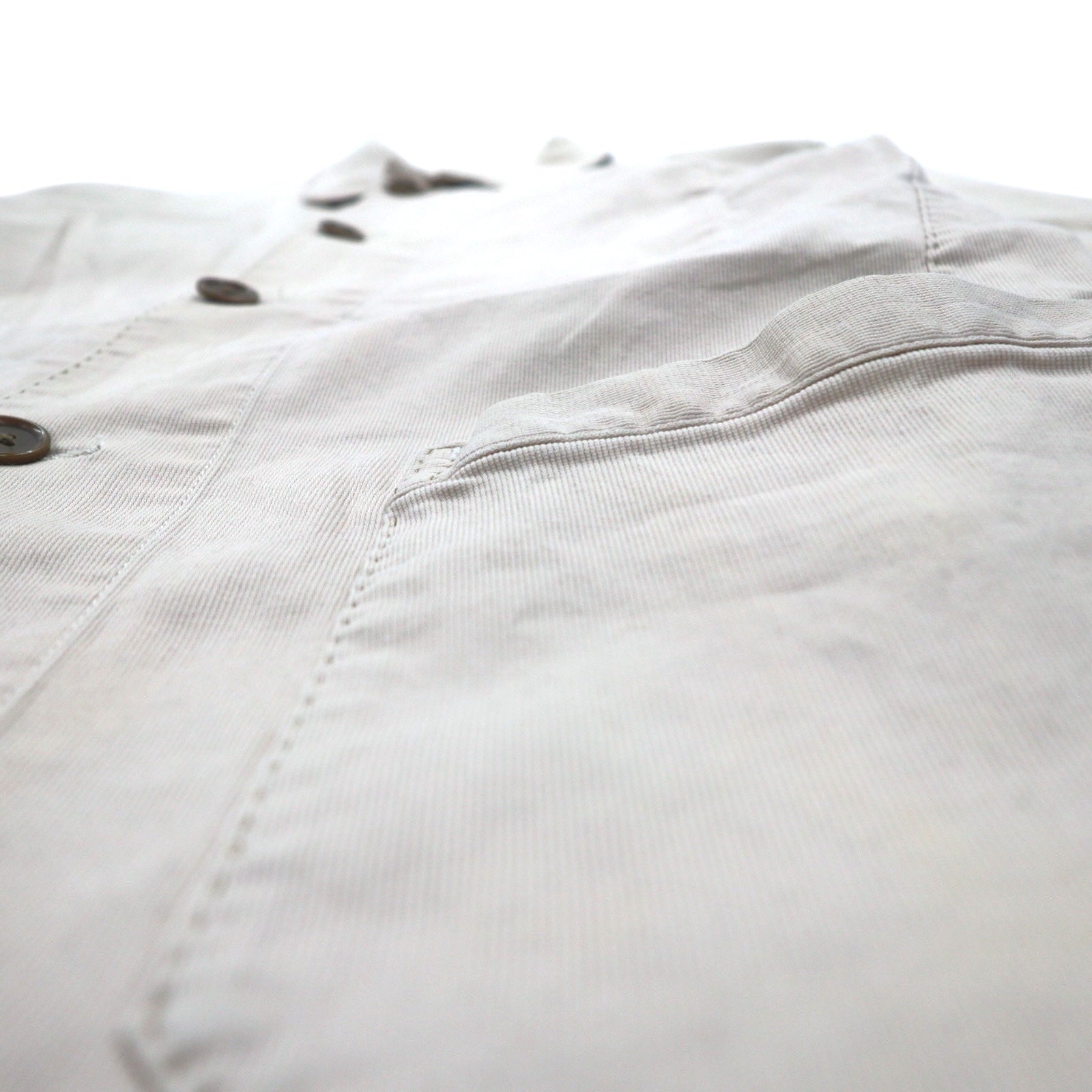 CHAPS RALPH LAUREN anni '90 Salopette in twill di cotone M Beige Elasticizzato