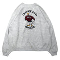 Hanes USA Made Anni '90 ACTIVEWEAR Felpa con stampa football XL Grigio Cotone IRON WOOD EAGLES