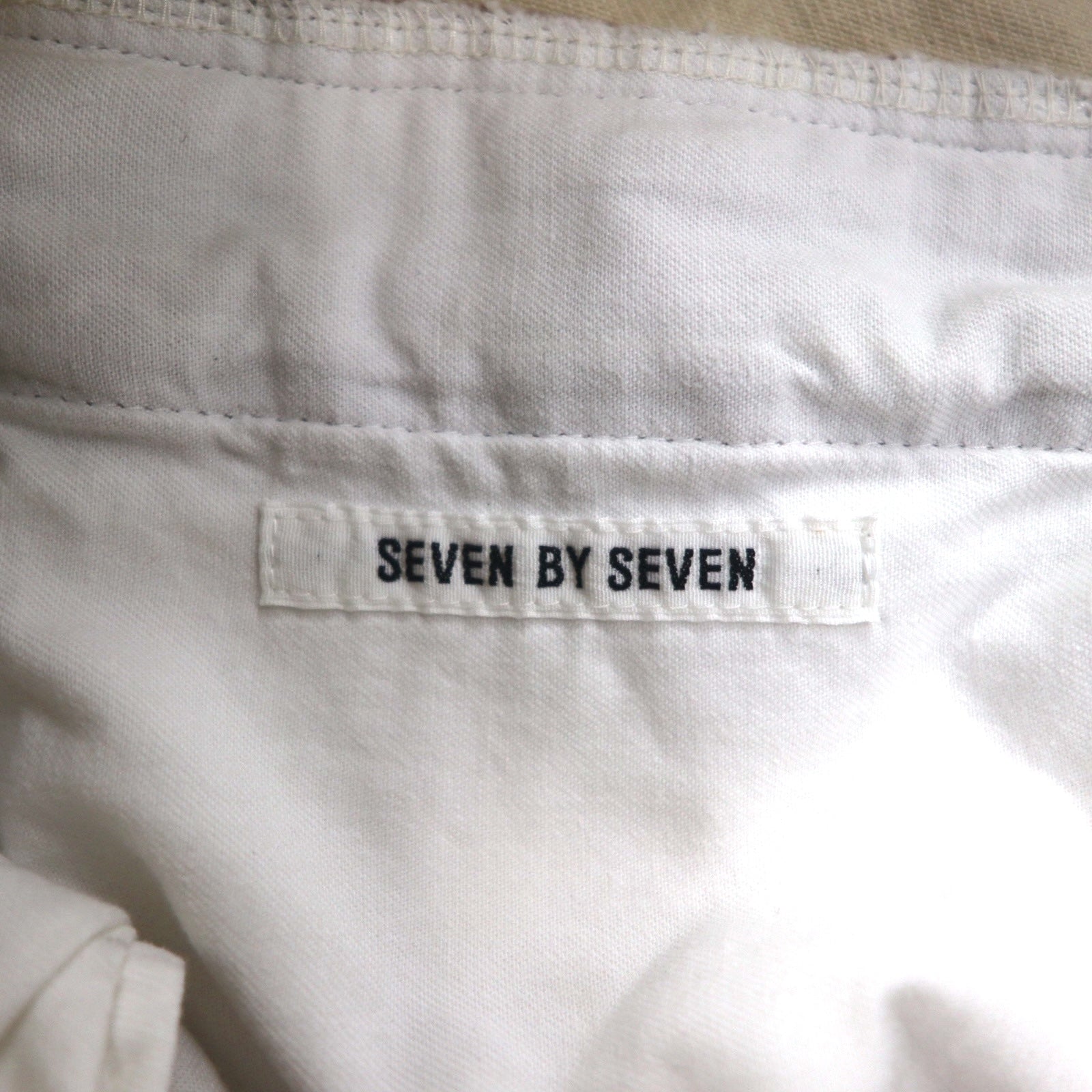 SEVEN BY SEVEN Patchwork Denim Easy Pants S Crazy Pattern 800-4240064