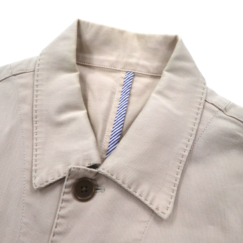 CHAPS RALPH LAUREN anni '90 Salopette in twill di cotone M Beige Elasticizzato