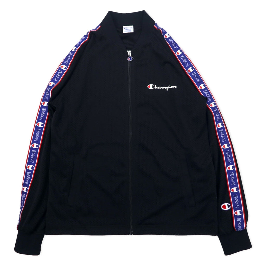Champion Action Style Giacca con zip in rete Track Jacket M Nero Poliestere Logo in nastro ACTION STYLE MESH FULL ZIP JACKET C3-P603