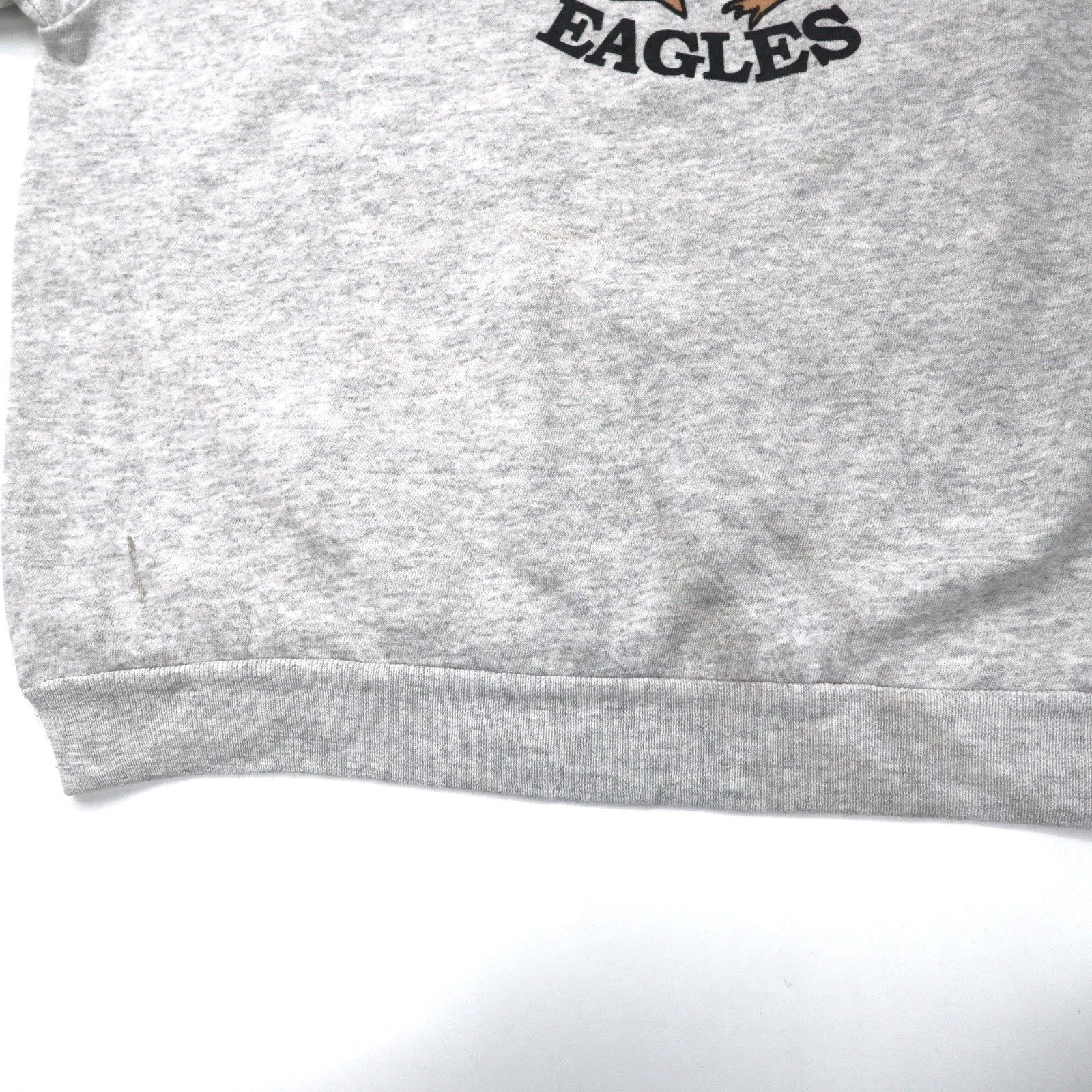 Hanes USA Made Anni '90 ACTIVEWEAR Felpa con stampa football XL Grigio Cotone IRON WOOD EAGLES