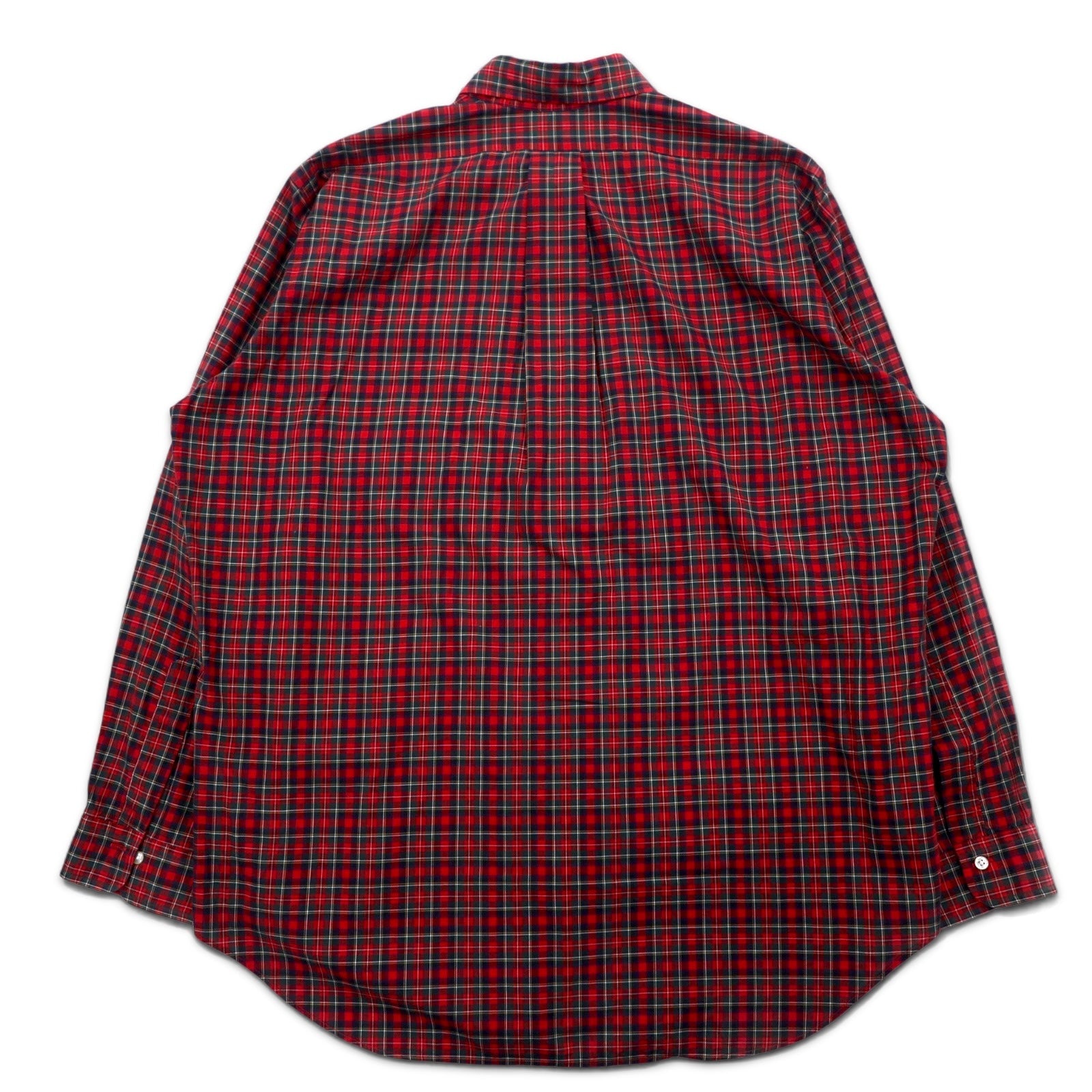 Brooks Brothers USA Camicia button-down in tartano XL rossa di cotone