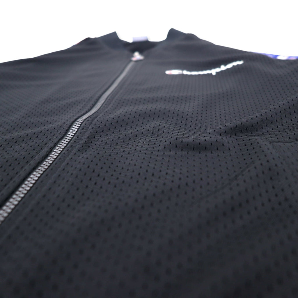 Champion Action Style Giacca con zip in rete Track Jacket M Nero Poliestere Logo in nastro ACTION STYLE MESH FULL ZIP JACKET C3-P603