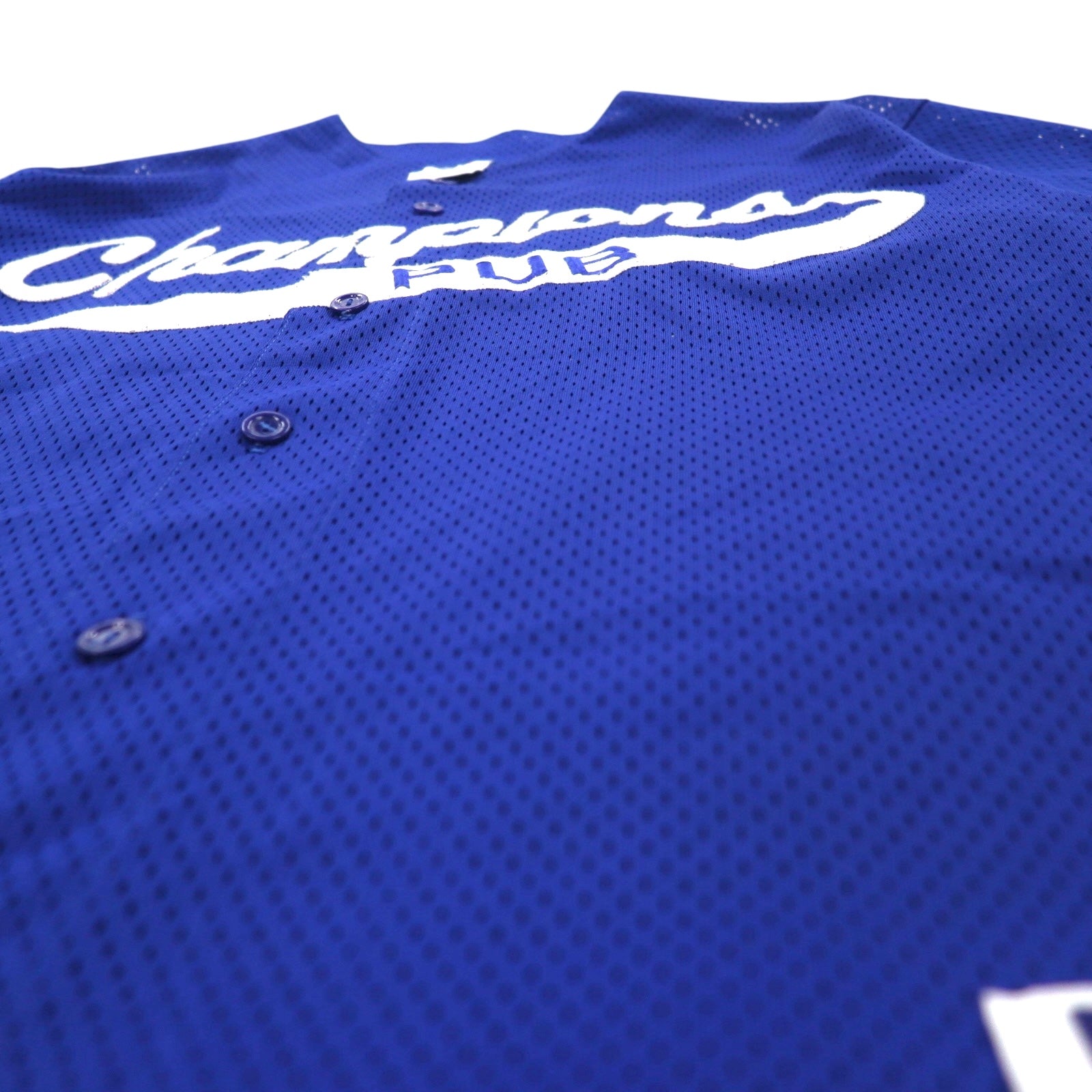 majestic anni '90, made in USA, maglia da baseball in rete, taglia L, blu, MLB Champions PUB, numerata