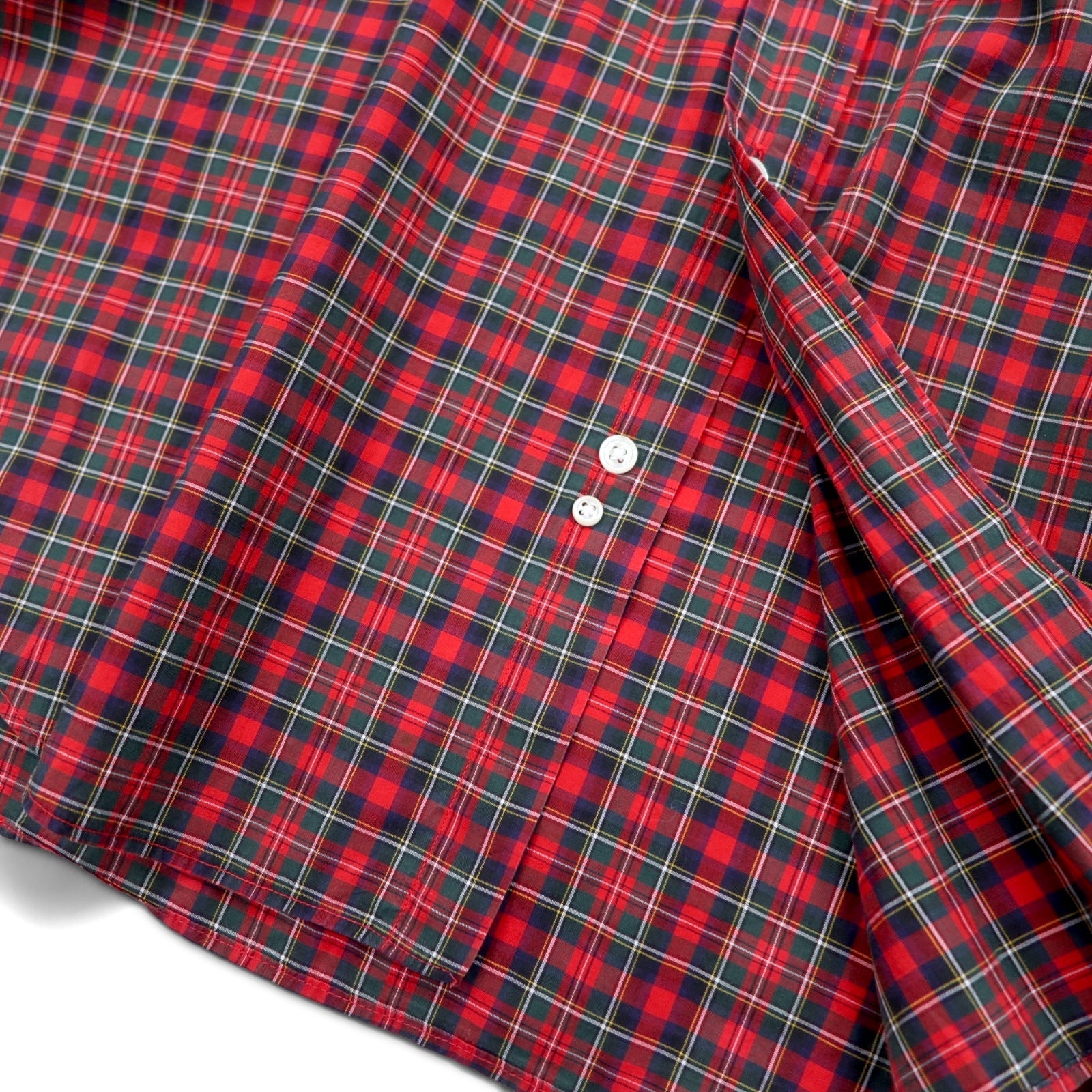 Brooks Brothers USA Camicia button-down in tartano XL rossa di cotone