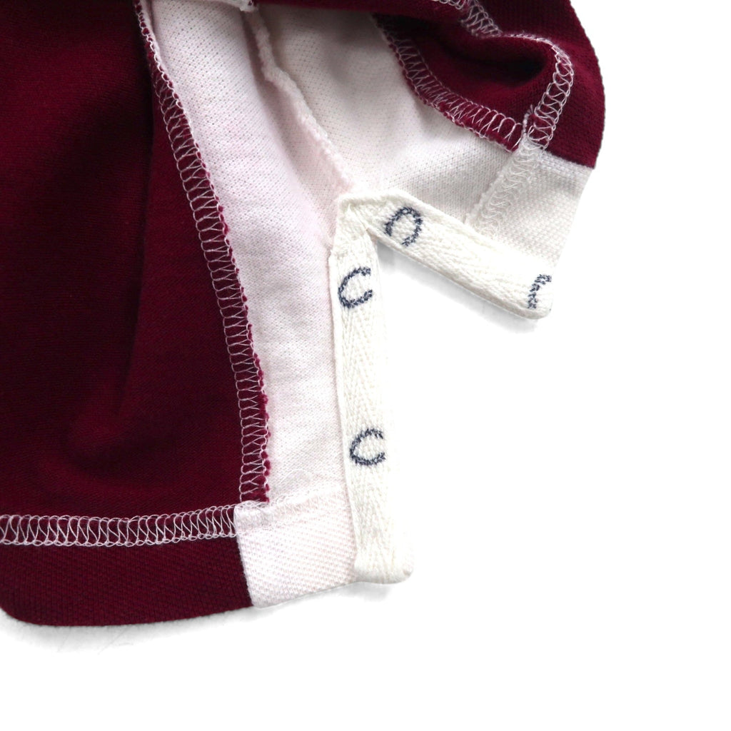 FRED PERRY ポロシャツ M マルチカラー ストライプ コットン 鹿の子 ワンポイントロゴ刺繍