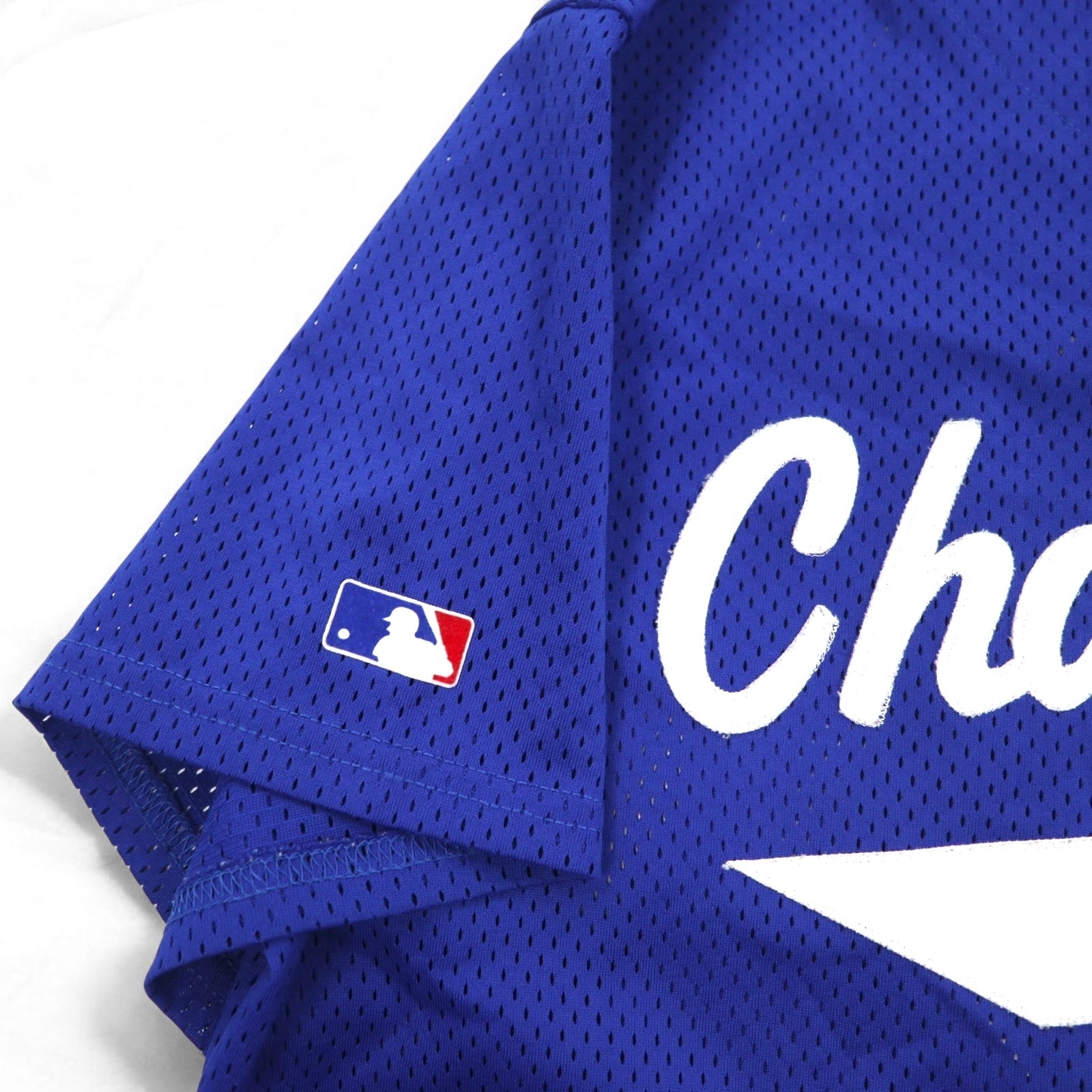 majestic anni '90, made in USA, maglia da baseball in rete, taglia L, blu, MLB Champions PUB, numerata