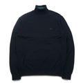 LACOSTE Maglione Collo Alto in Lana Merino XL Nero Pura Lana Logo Ricamato REGULAR FIT AH1959-00