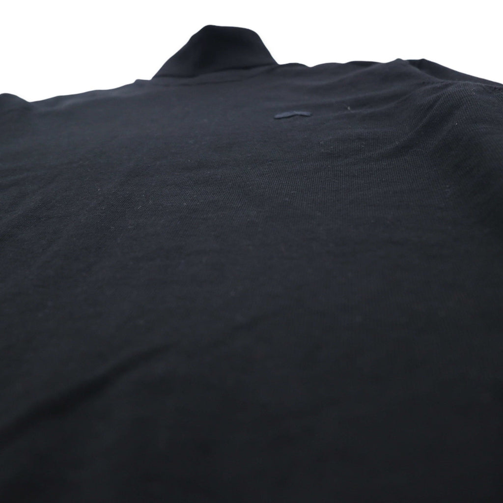 LACOSTE Maglione Collo Alto in Lana Merino XL Nero Pura Lana Logo Ricamato REGULAR FIT AH1959-00