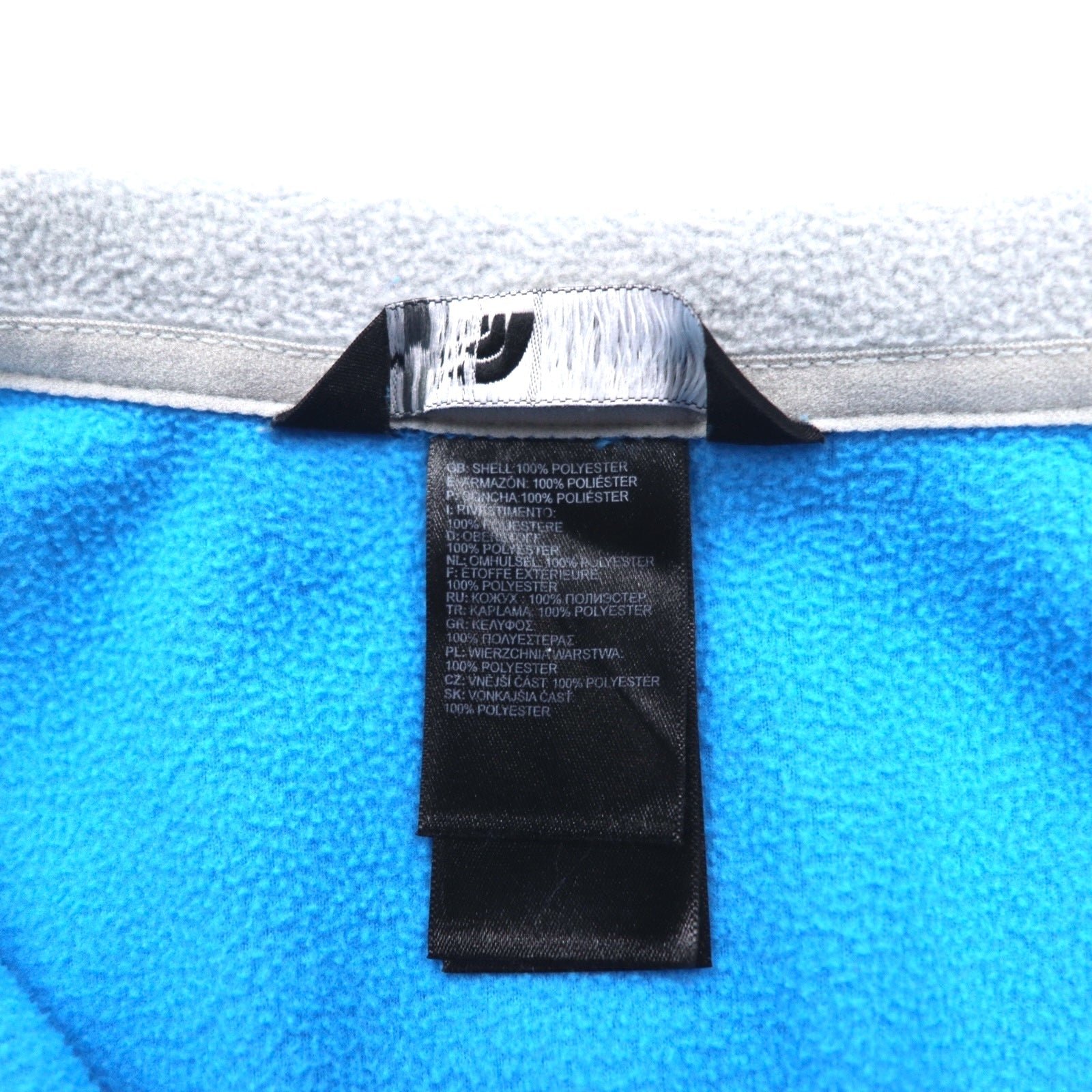 THE NORTH FACE Giacca in pile a mezza zip, taglia M, blu, poliestere, logo ricamato, taglia internazionale
