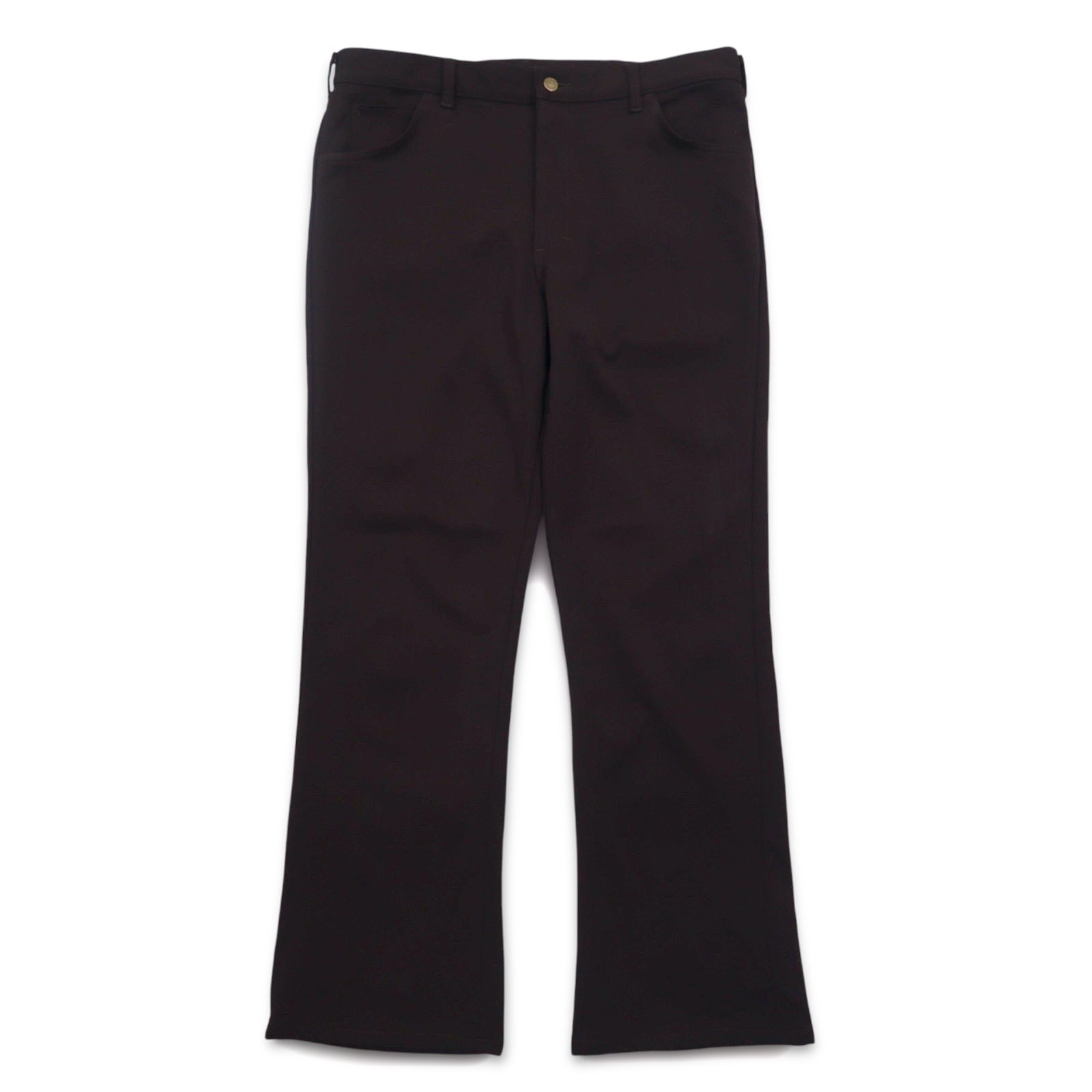 Lee anni '70 USA pantaloni svasati bootcut L marroni cerniera 42TALON poliestere