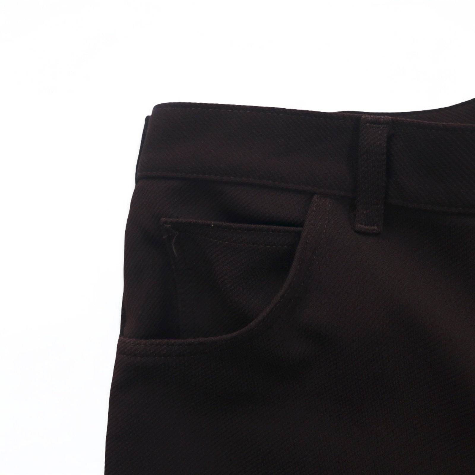 Lee anni '70 USA pantaloni svasati bootcut L marroni cerniera 42TALON poliestere