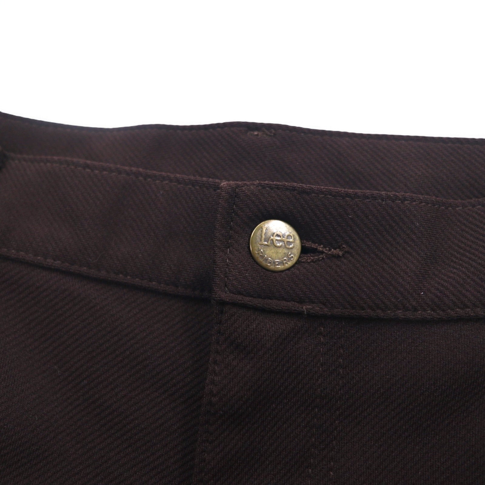 Lee anni '70 USA pantaloni svasati bootcut L marroni cerniera 42TALON poliestere