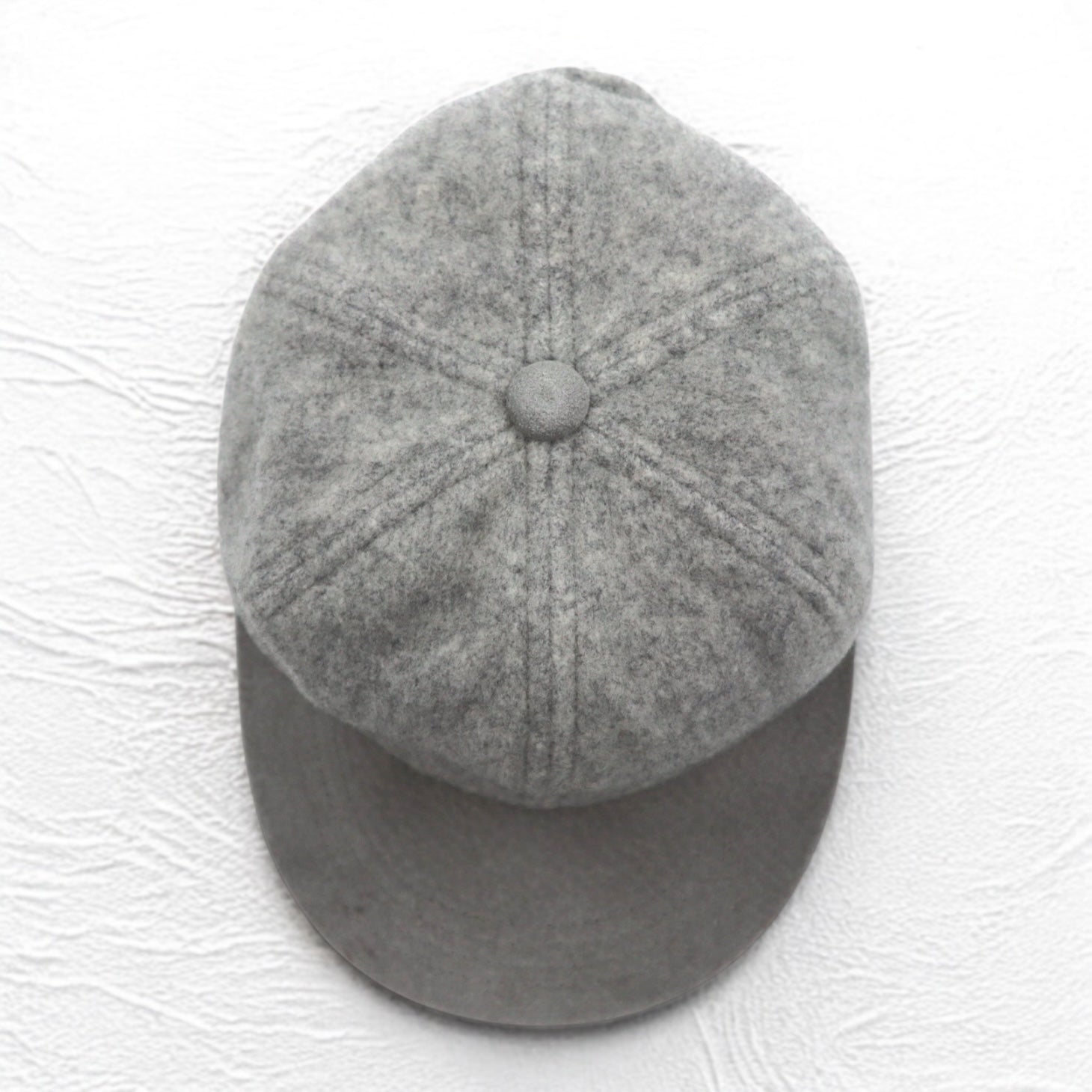 Hender Scheme キャップ 2 tone wool cap FREE グレー 豚革 レザー 日本製