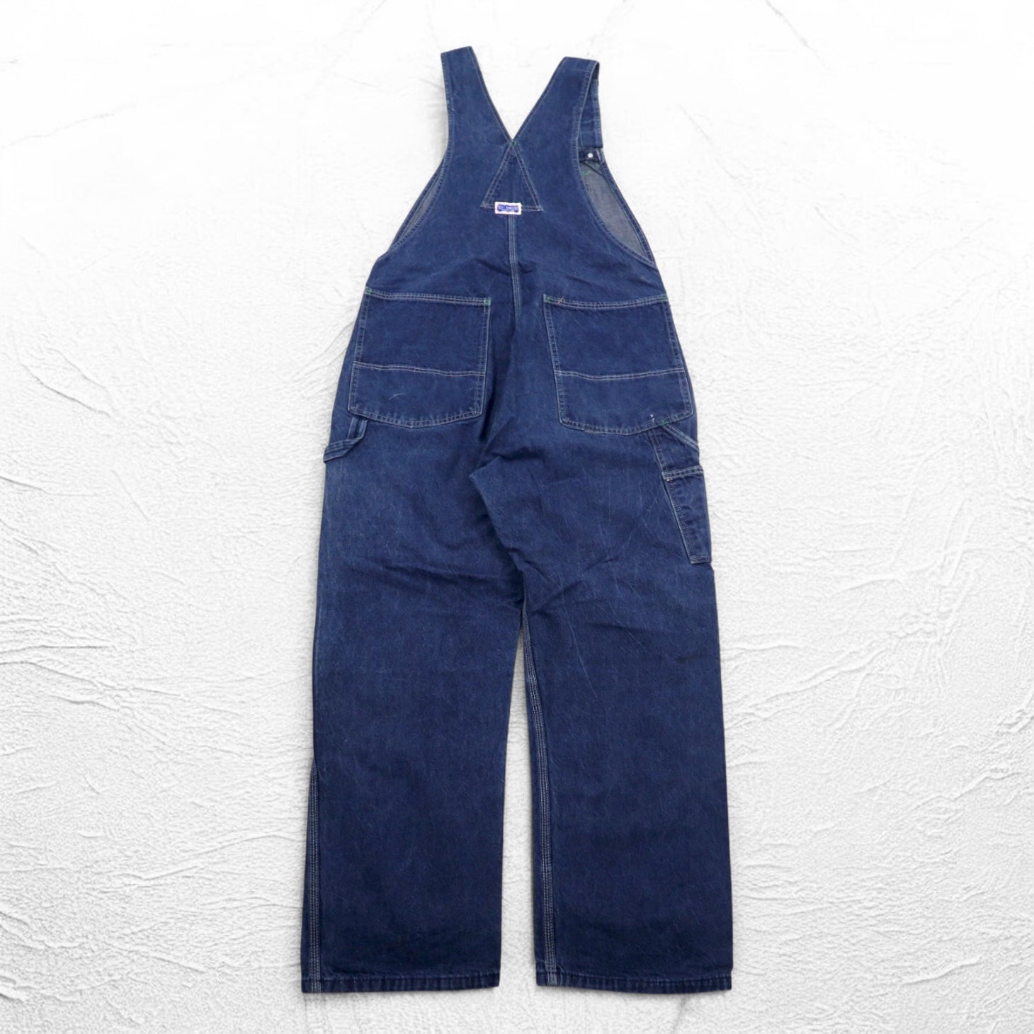 BIG SMITH anni '60, salopette di jeans Made in USA, taglia XL, indaco blu, bottoni a ciambella