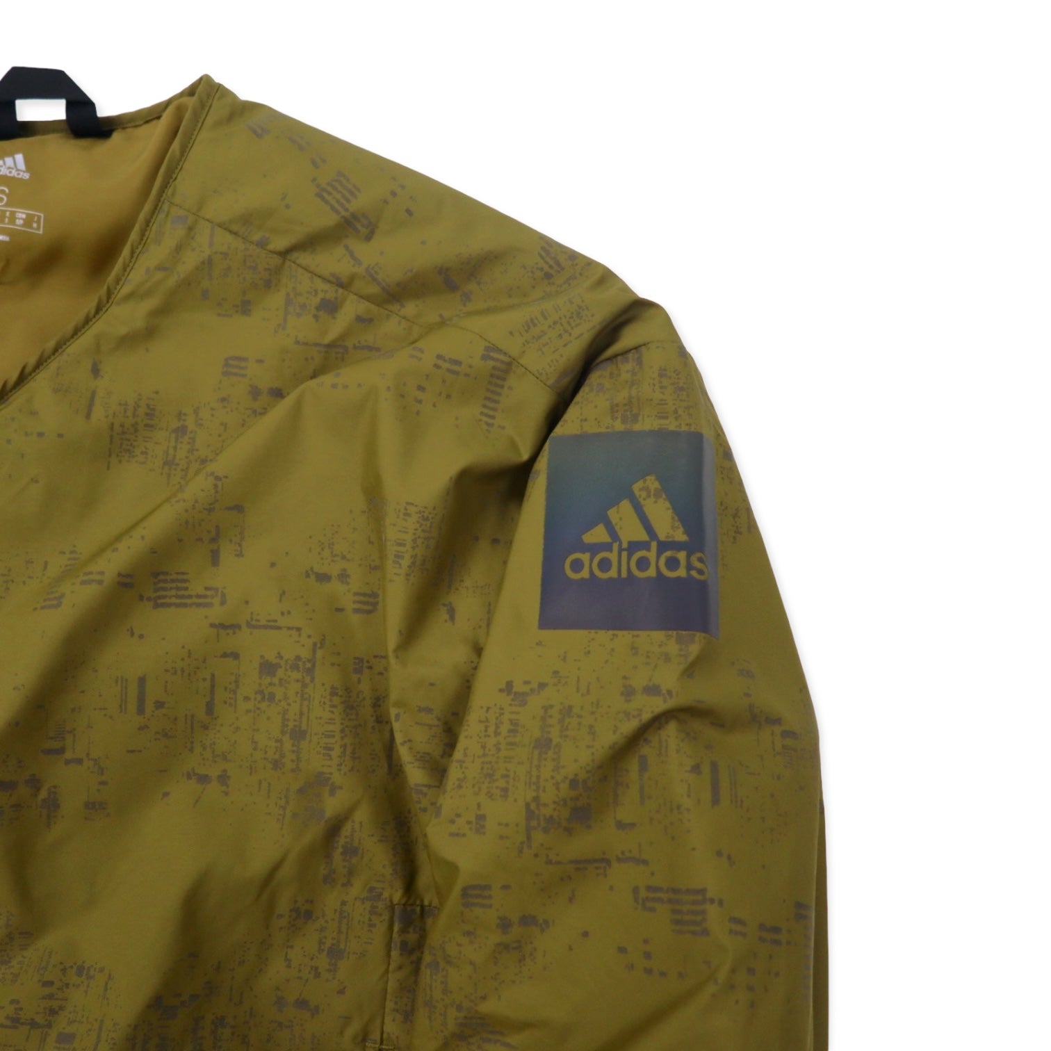 adidas パデット ライナージャケット 中綿 M カーキ ポリエステル 総柄 GK8705