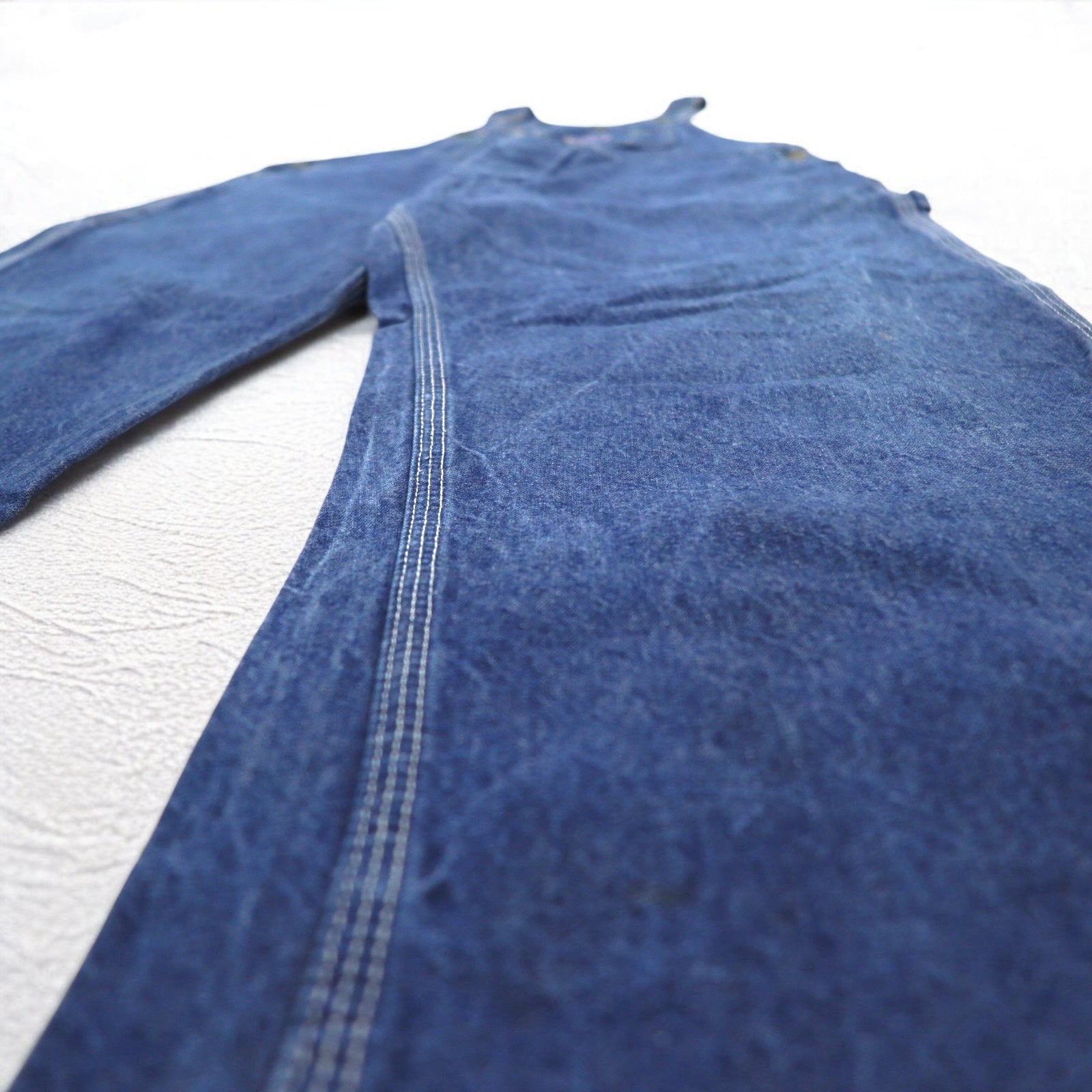 BIG SMITH anni '60, salopette di jeans Made in USA, taglia XL, indaco blu, bottoni a ciambella