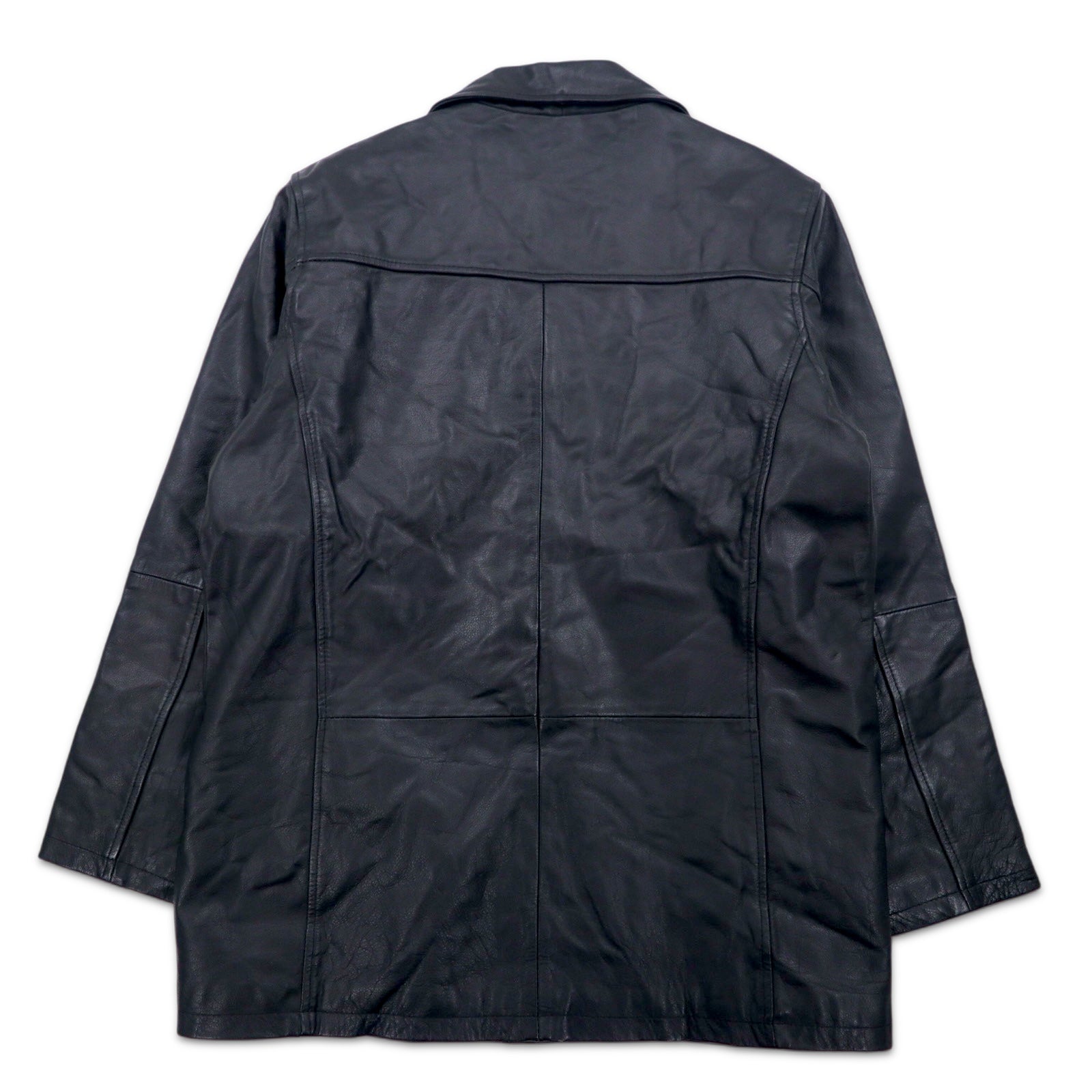 KCERO COMFORT Anni '90 Giacca in pelle Car Coat M Nero Pelle