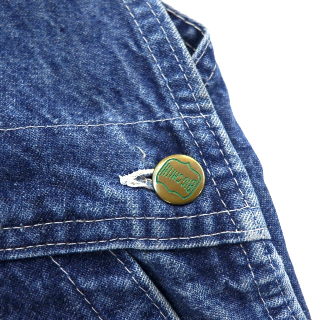 BIG SMITH anni '60, salopette di jeans Made in USA, taglia XL, indaco blu, bottoni a ciambella