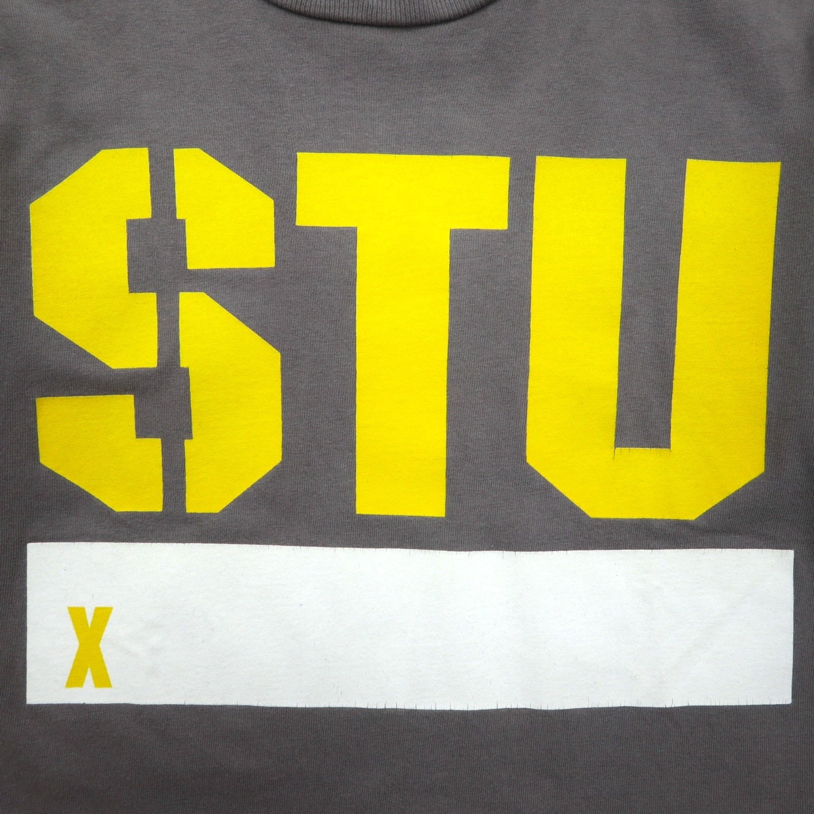 stussy anni '90 Made in USA Old Stussy cucitura singola T-shirt S grigio cotone stampa fronte/retro