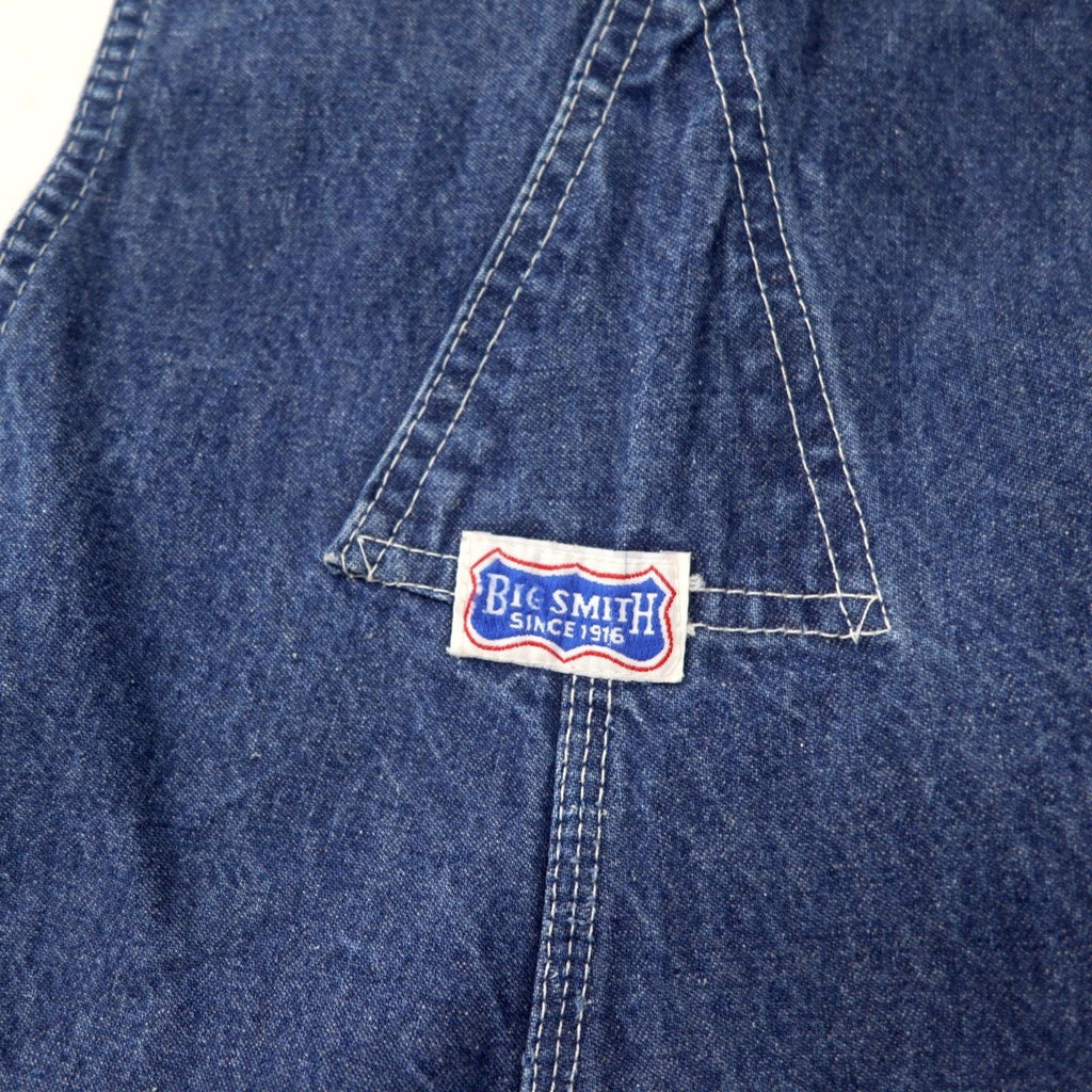 BIG SMITH anni '60, salopette di jeans Made in USA, taglia XL, indaco blu, bottoni a ciambella