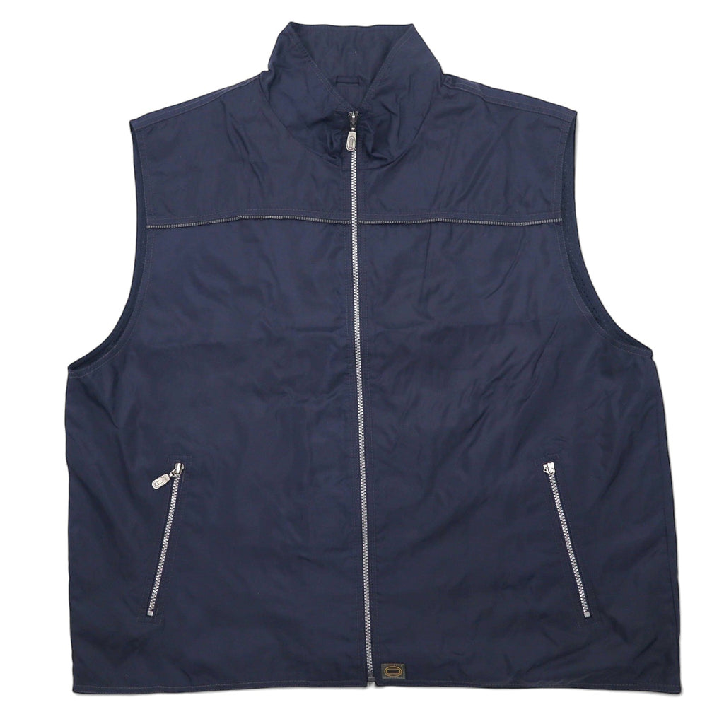 90年代 URBAN NORTH END ナイロン テックベスト XL ネイビー メッシュライナー