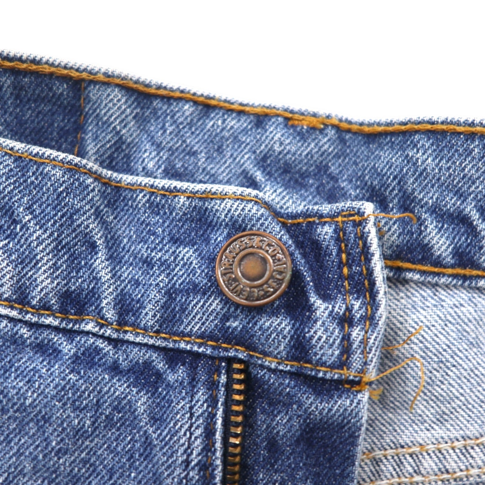 Levi's anni '90, Made in USA, Orange Tab, vestibilità loose fit, denim tapered, taglia L, colore indaco blu, LOOSE FIT STRAIGHT LEG 15961 0766